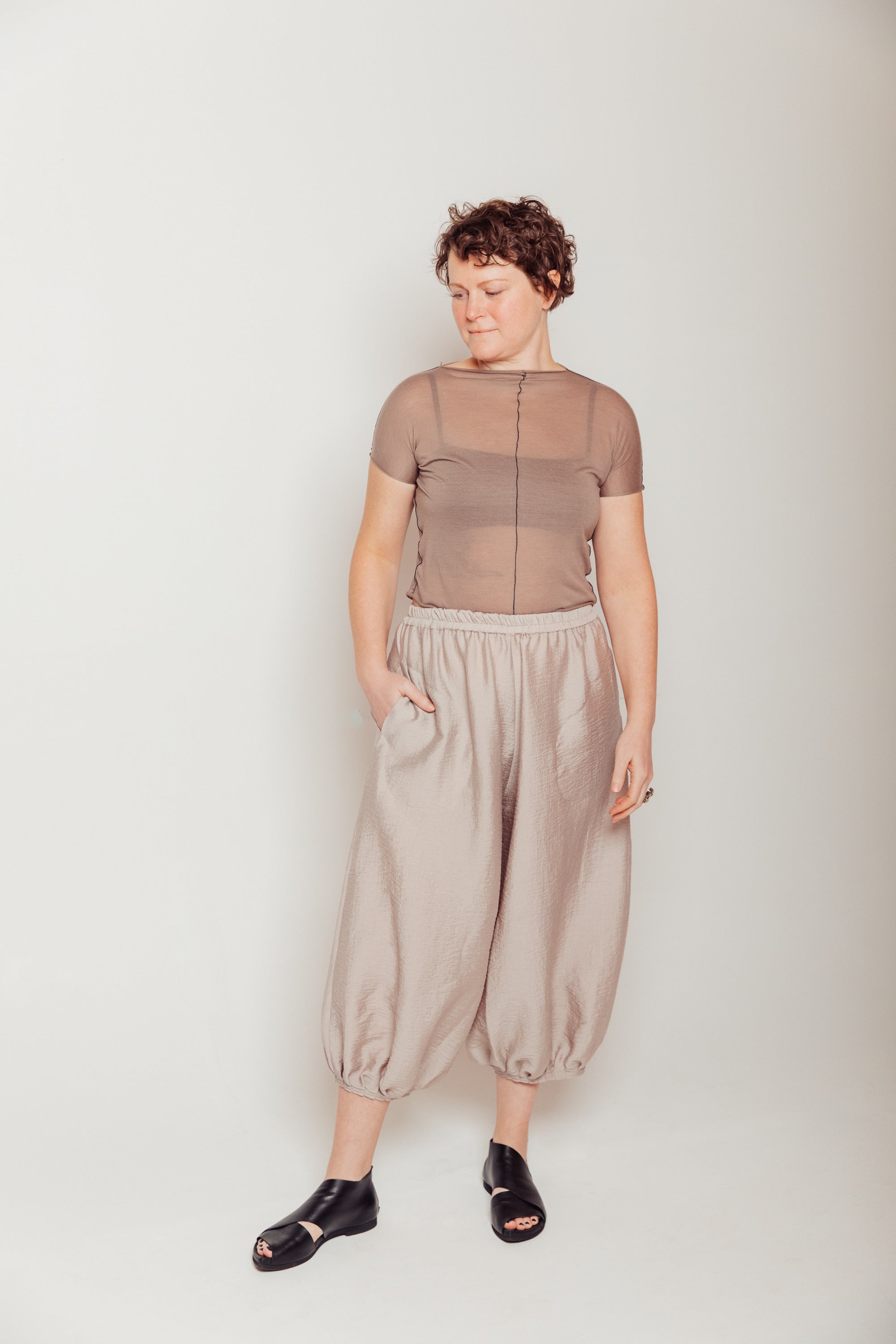 Modal & Silk Shrunken Shirt