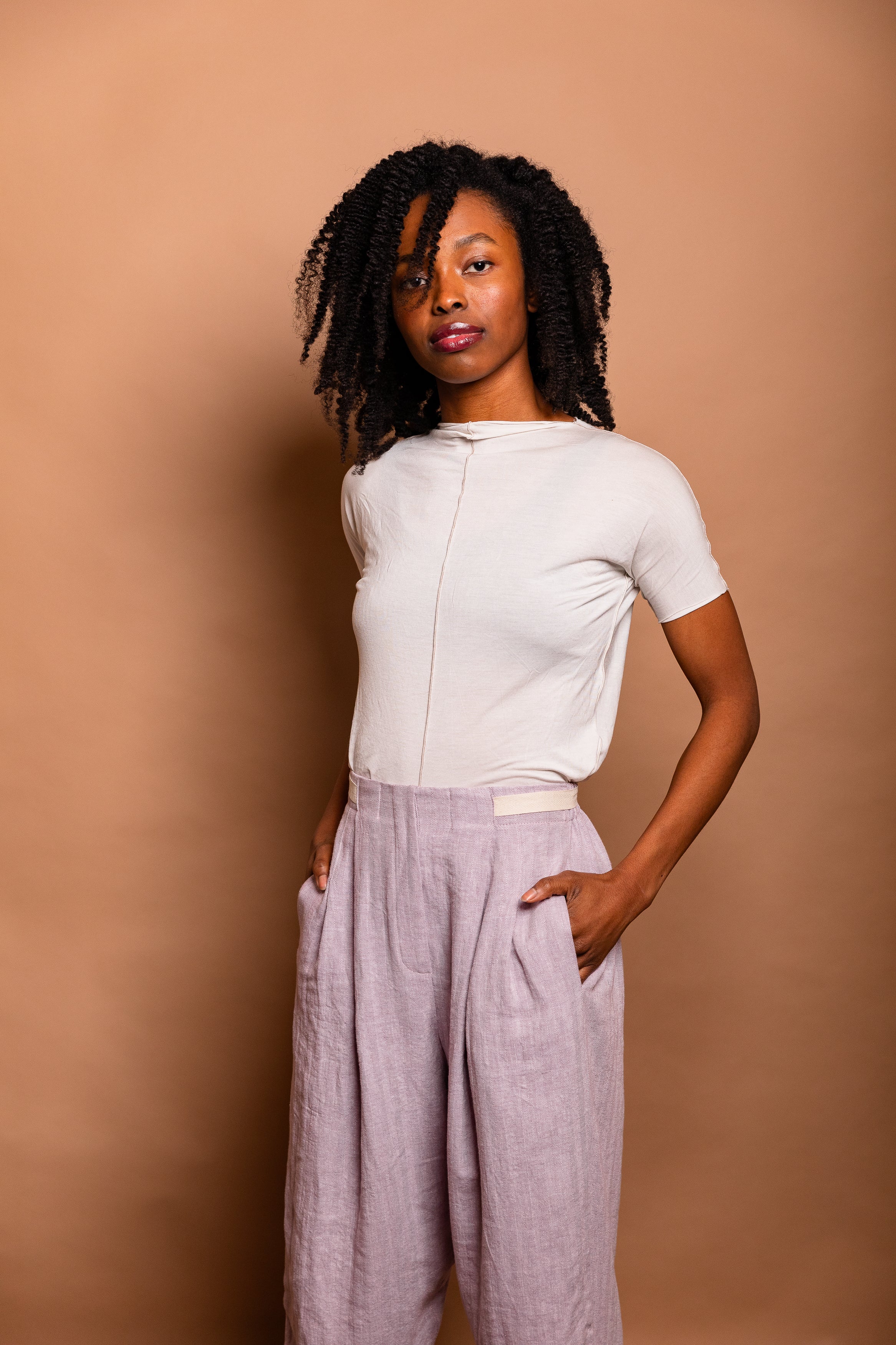 Modal & Silk Shrunken Shirt