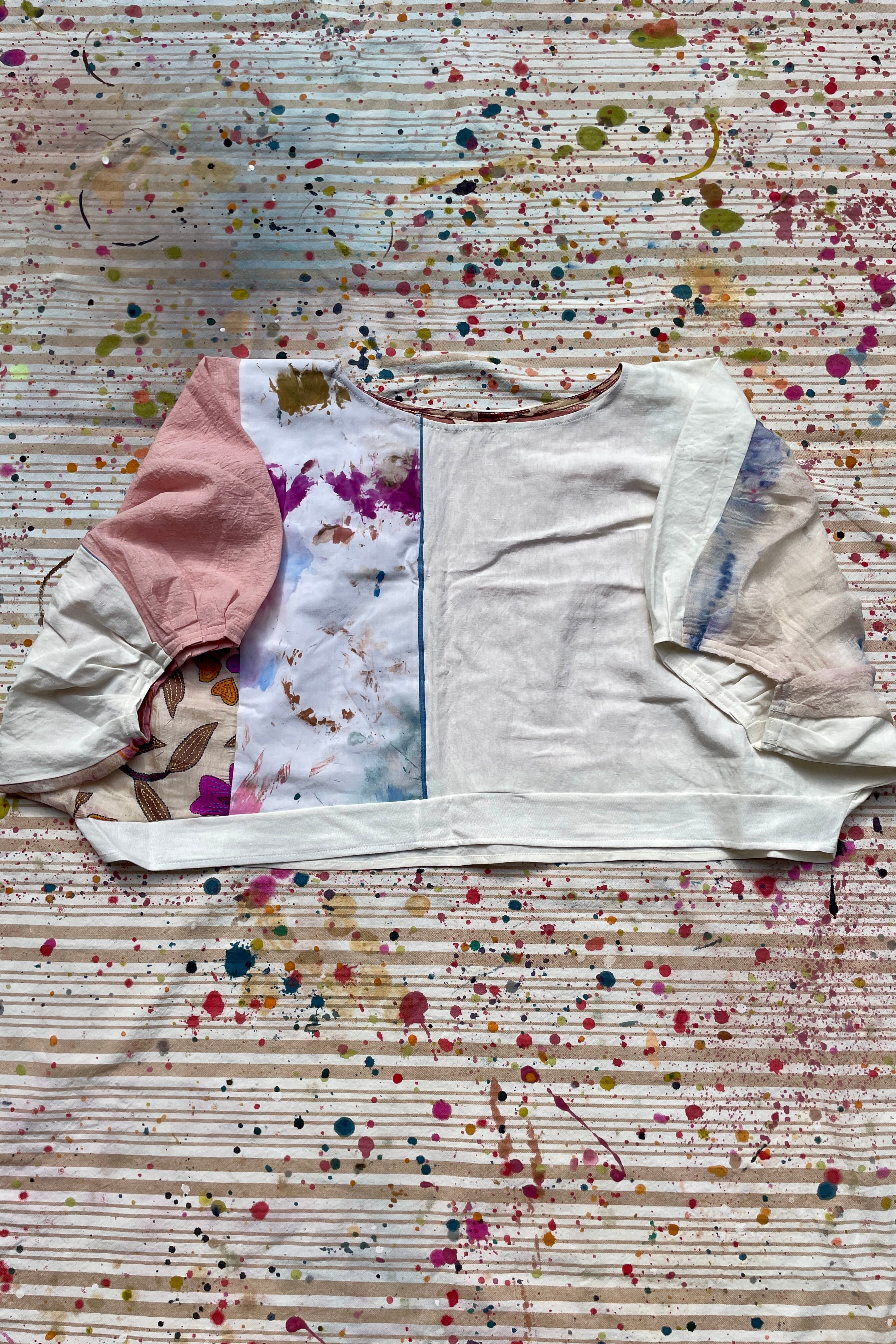 Hand-Pieced Zero-Waste Crinkle Crop
