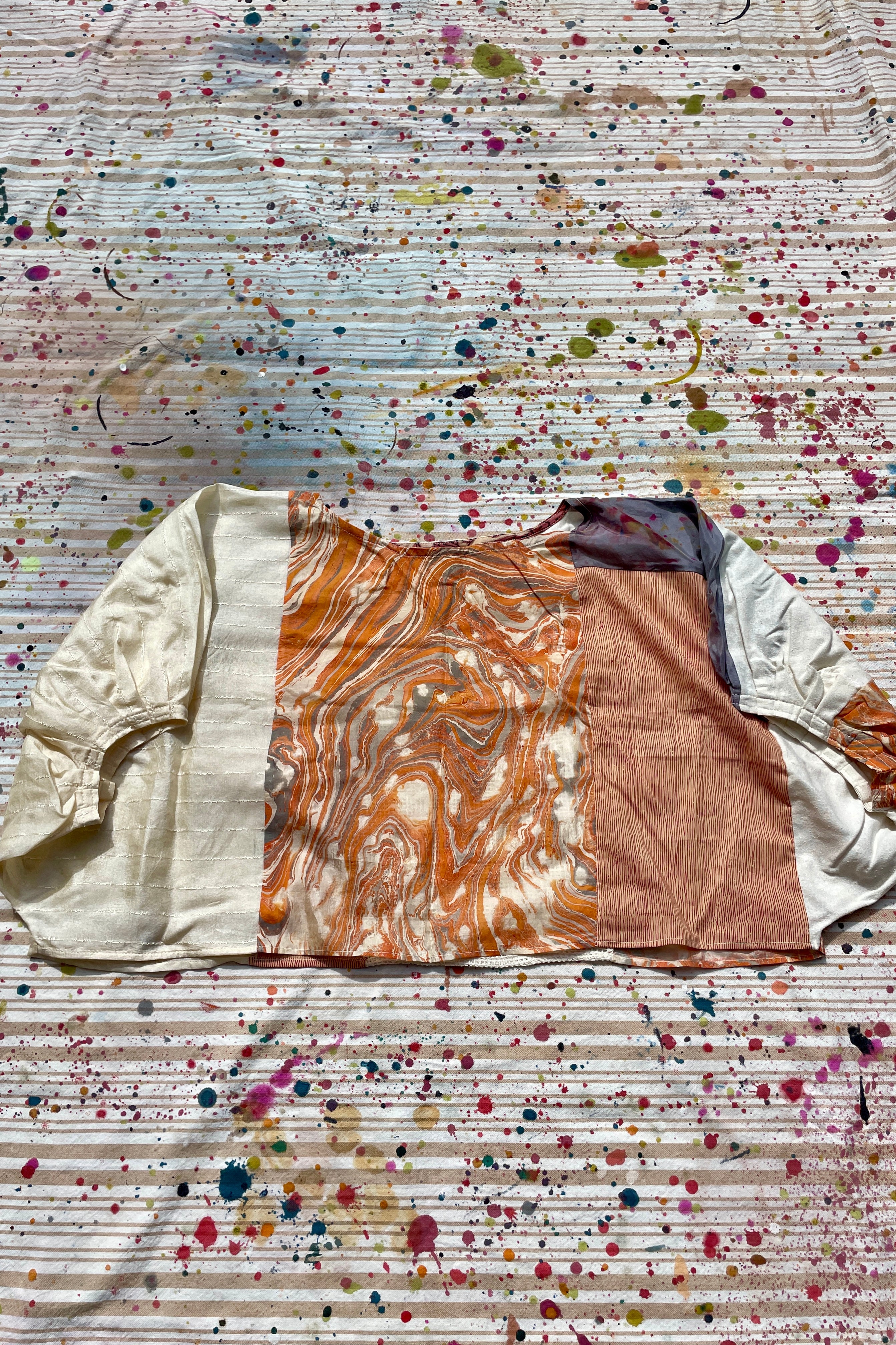 Hand-Pieced Zero-Waste Crinkle Crop