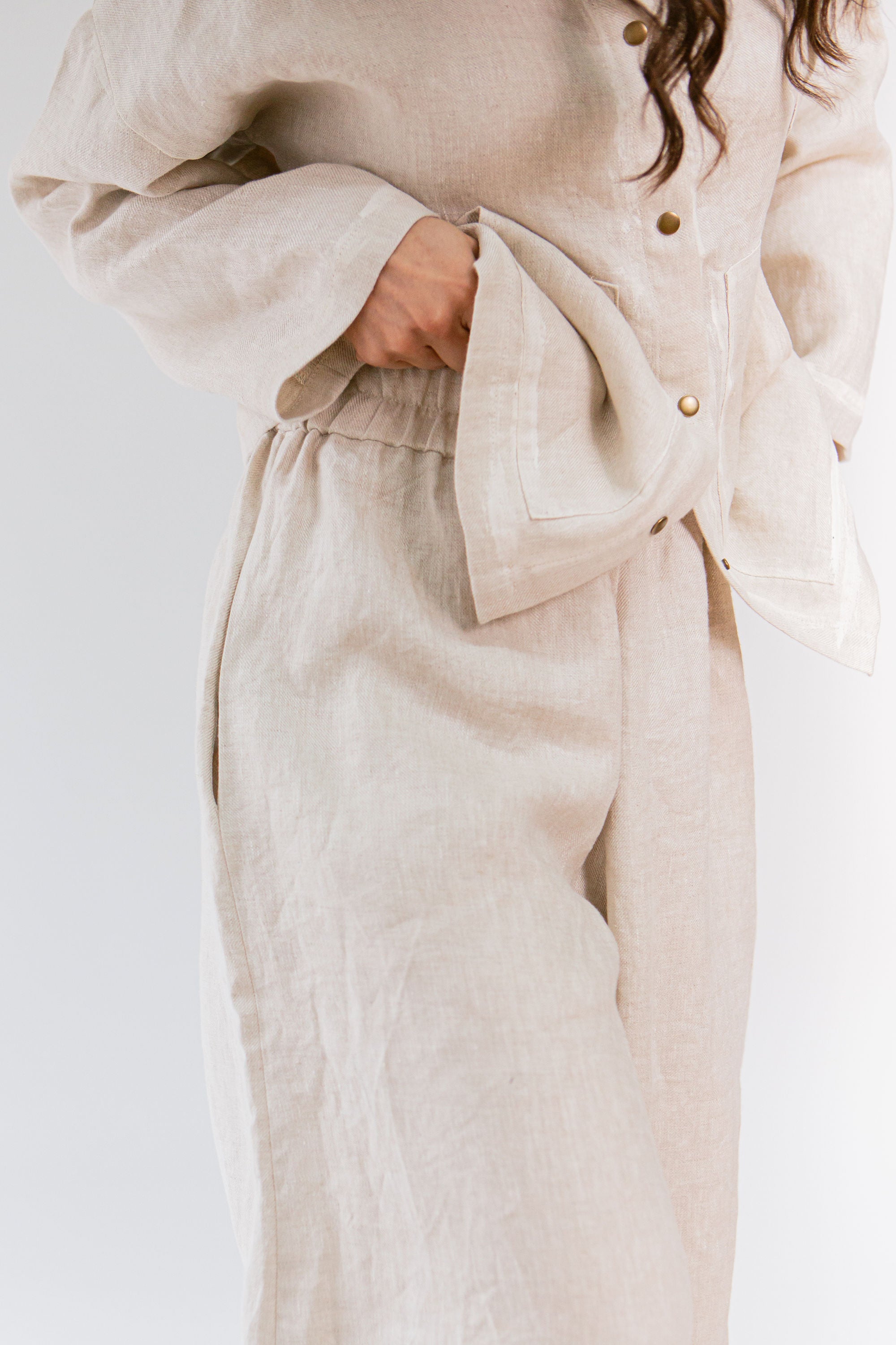 Crinkle Pant Linen