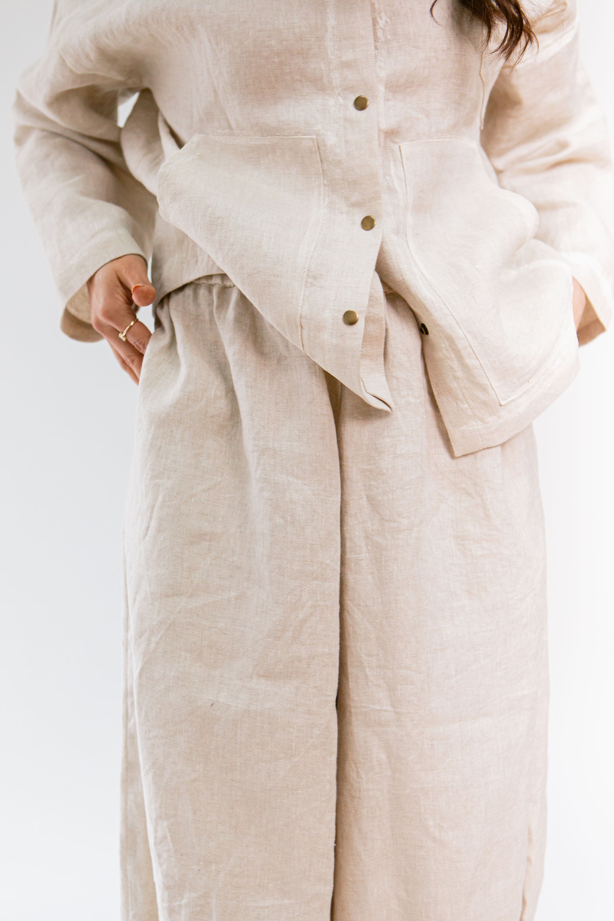 Crinkle Pant Linen