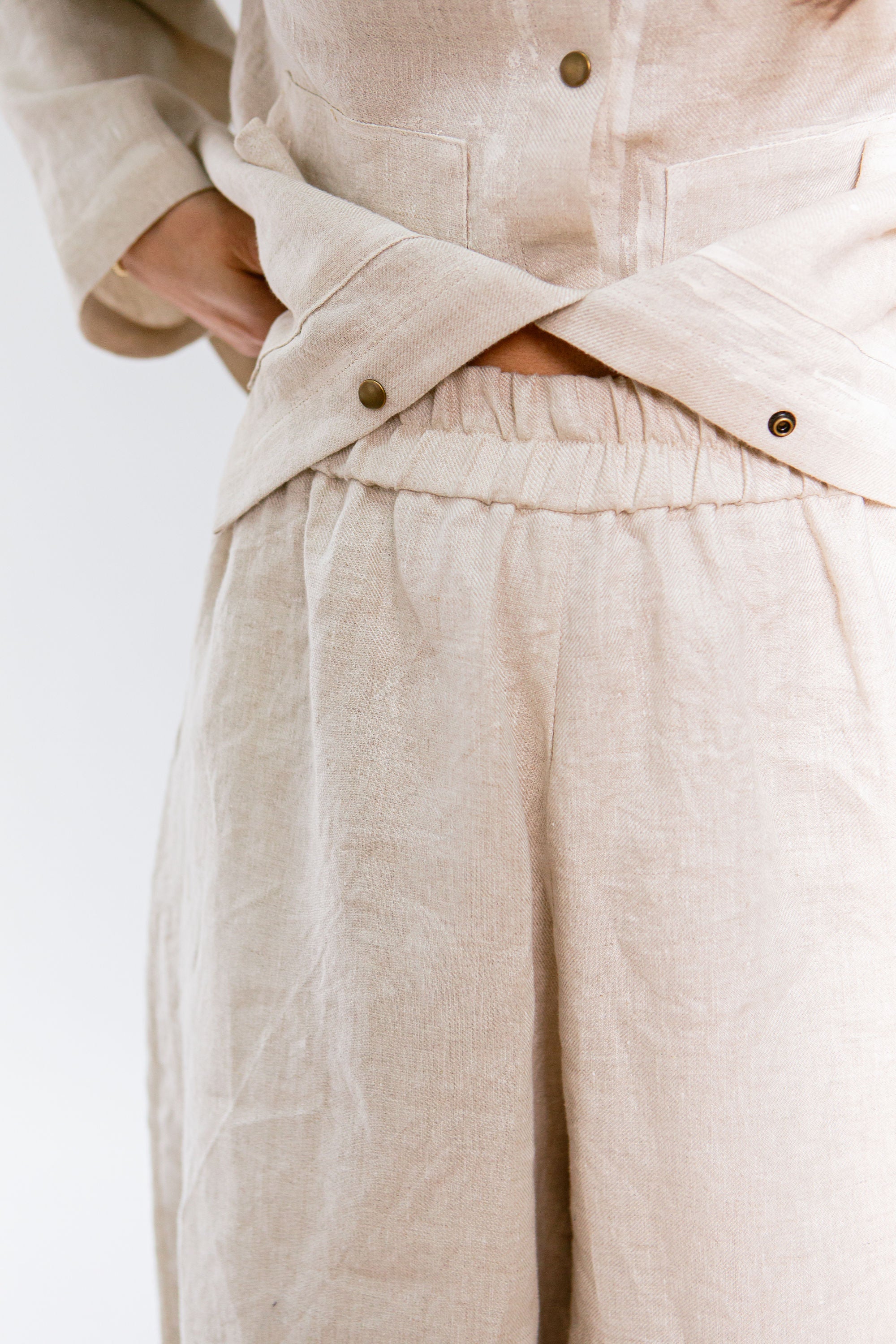 Crinkle Pant Linen