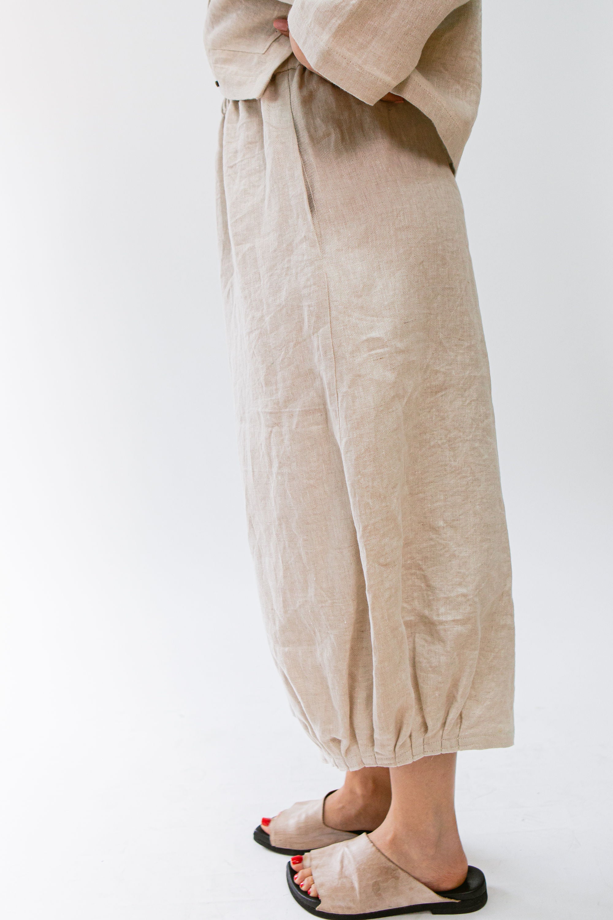 Crinkle Pant Linen