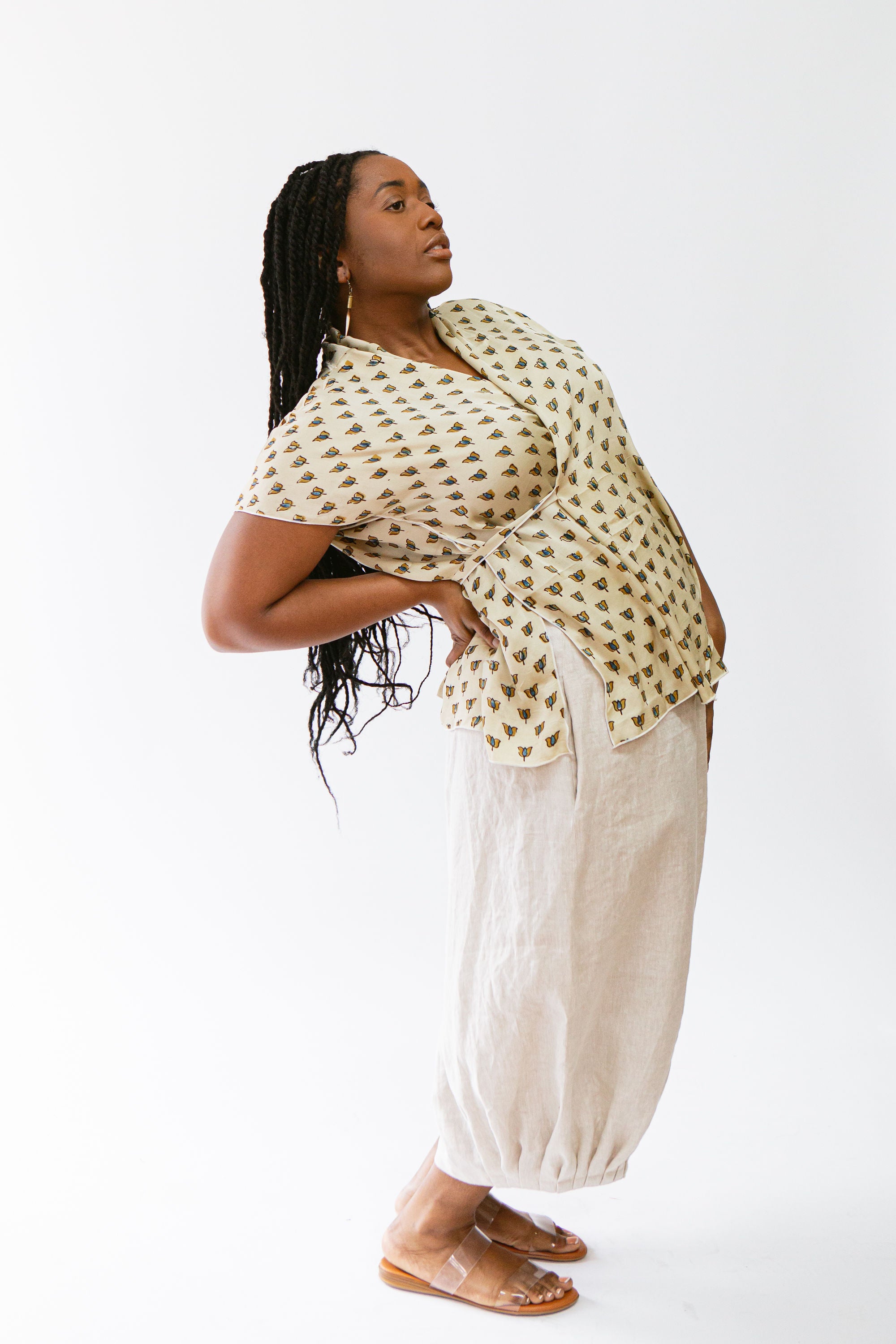 Crinkle Pant Linen