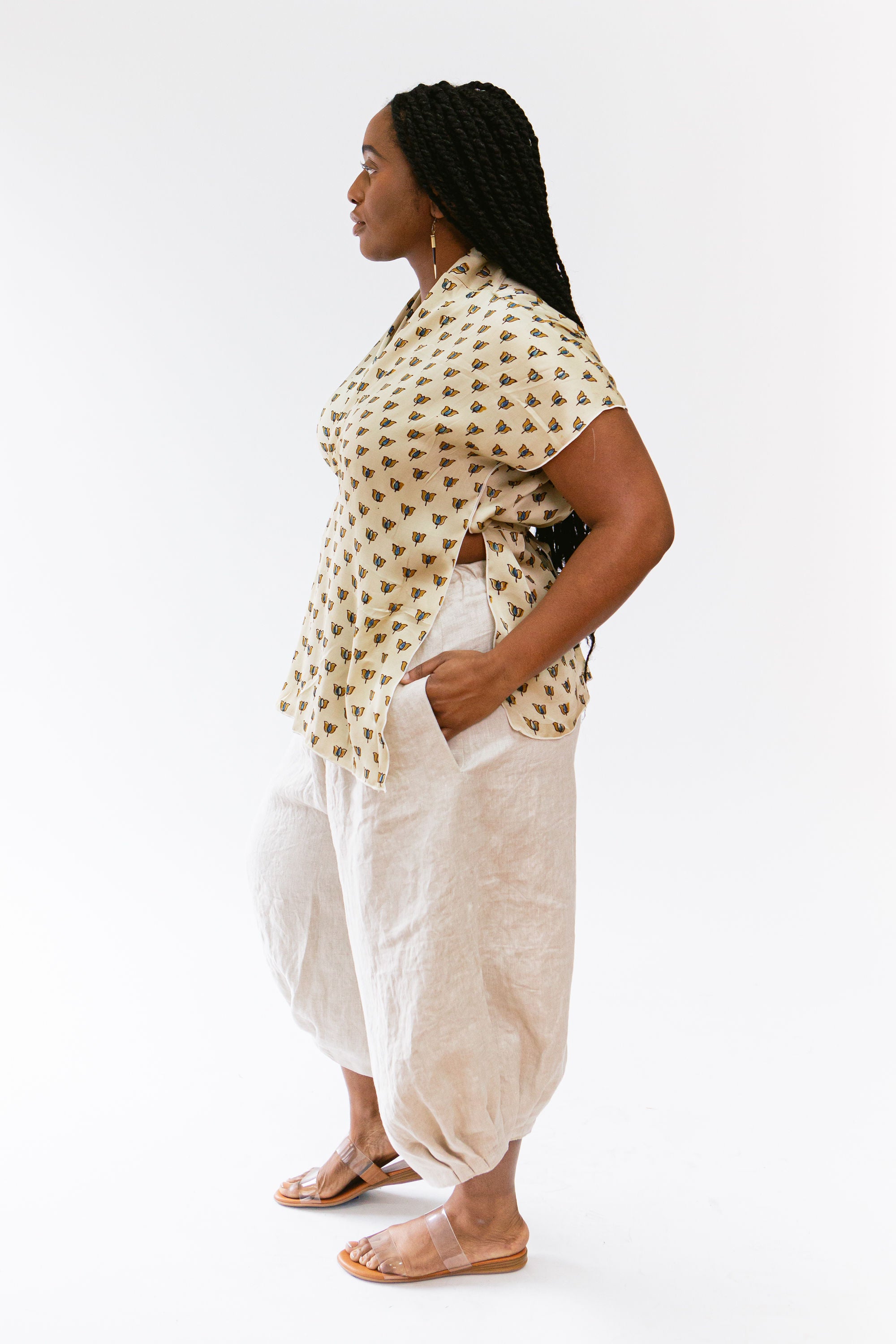 Crinkle Pant Linen