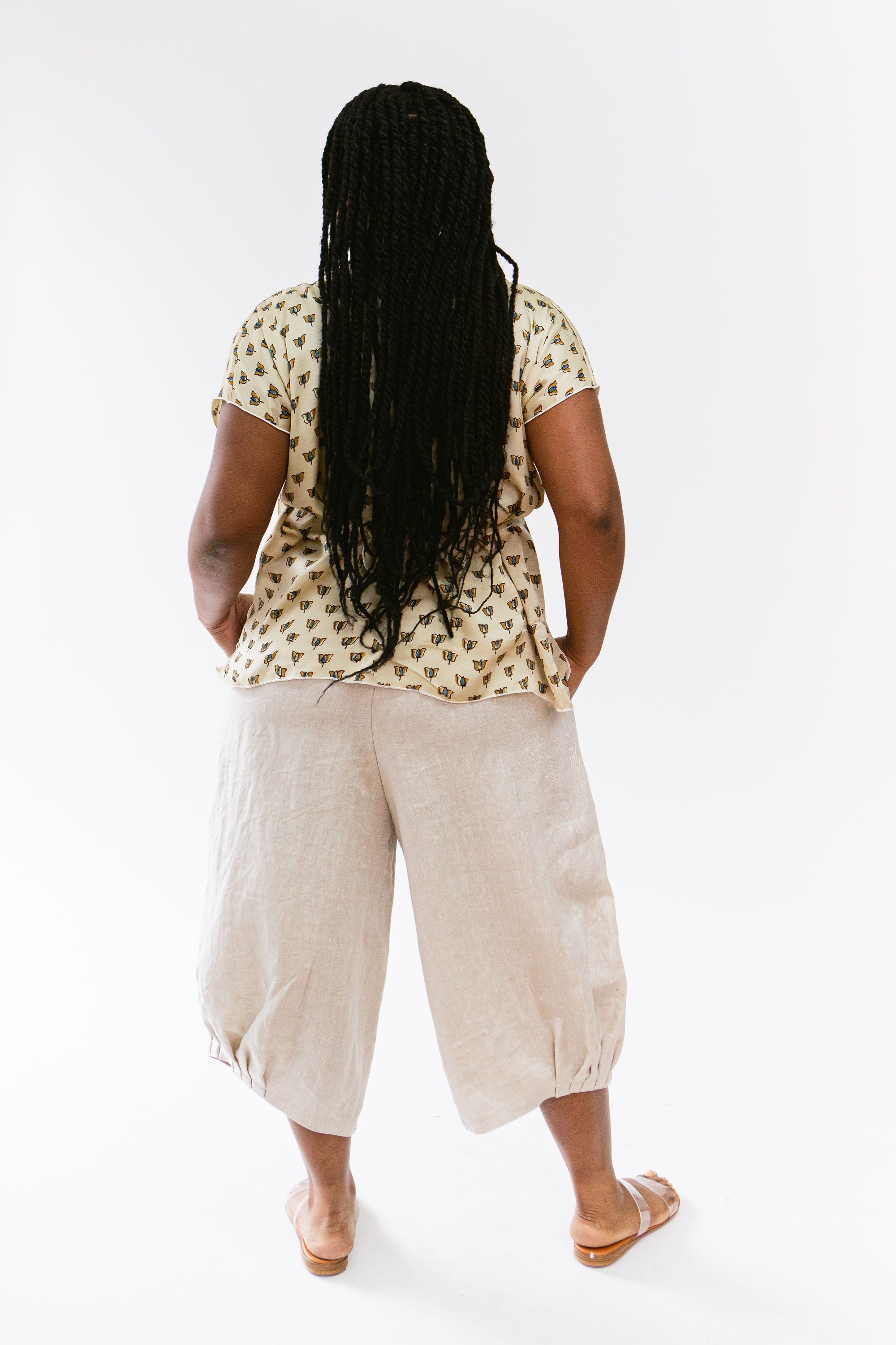Crinkle Pant Linen