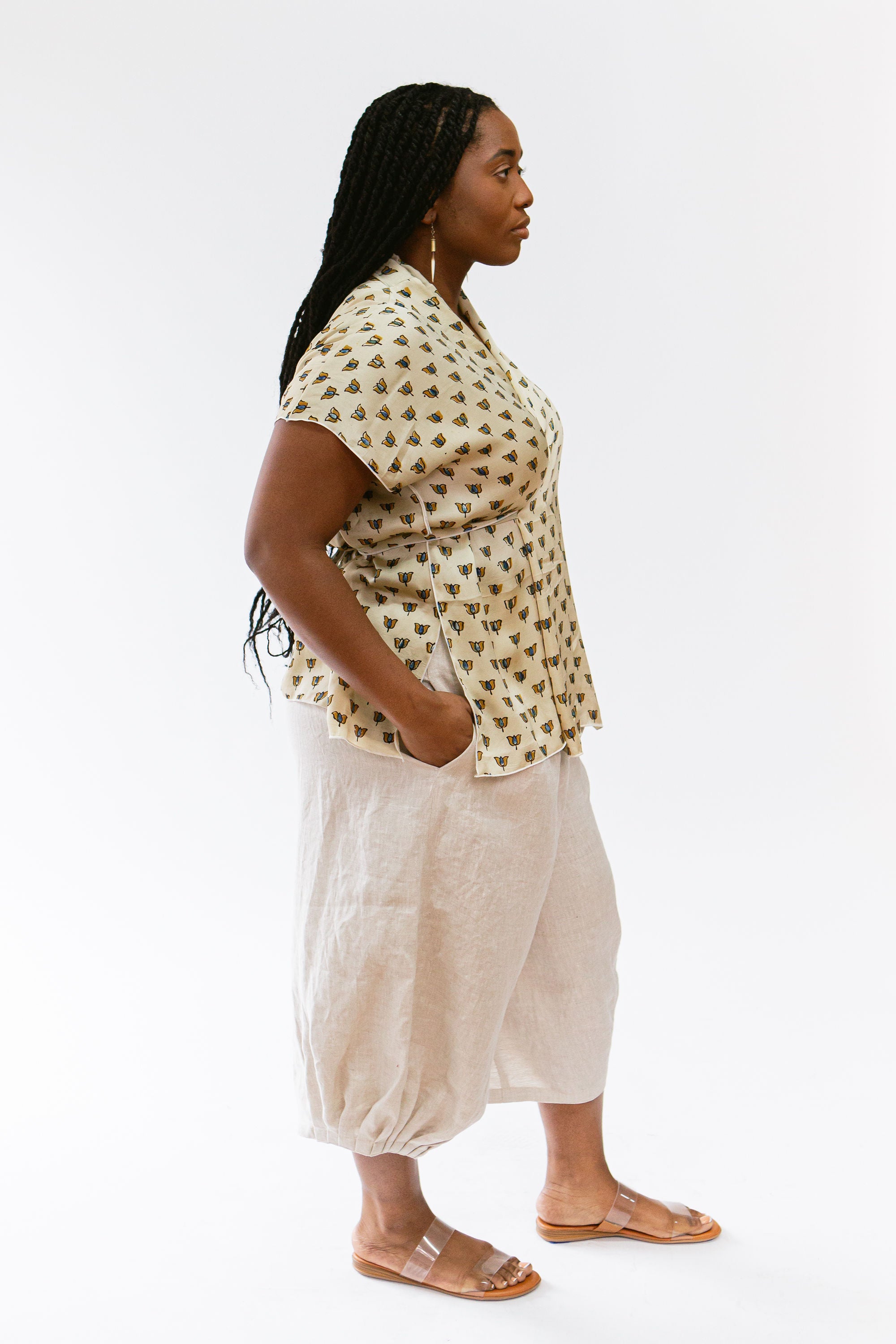 Crinkle Pant Linen