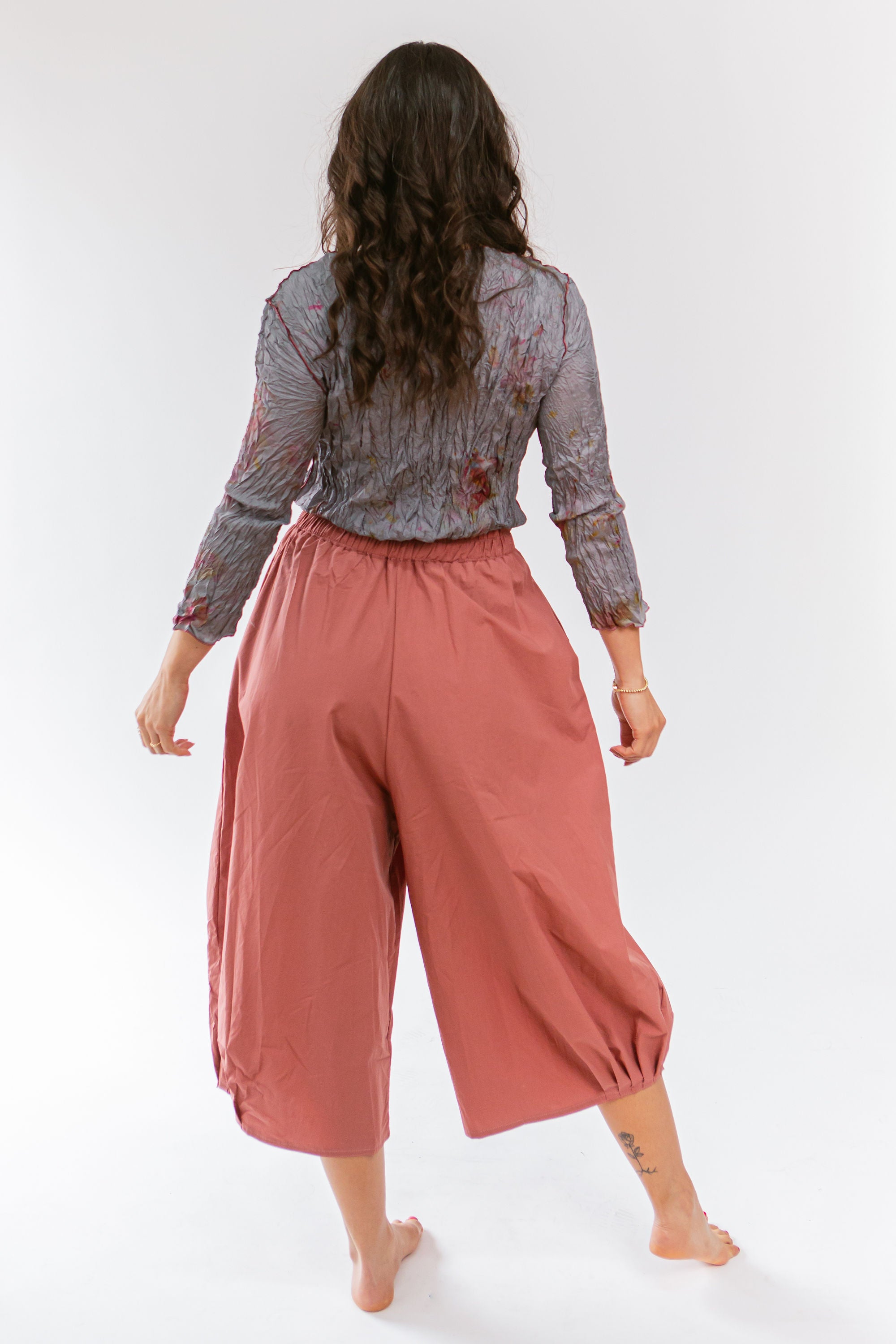 Crinkle Pant Rose