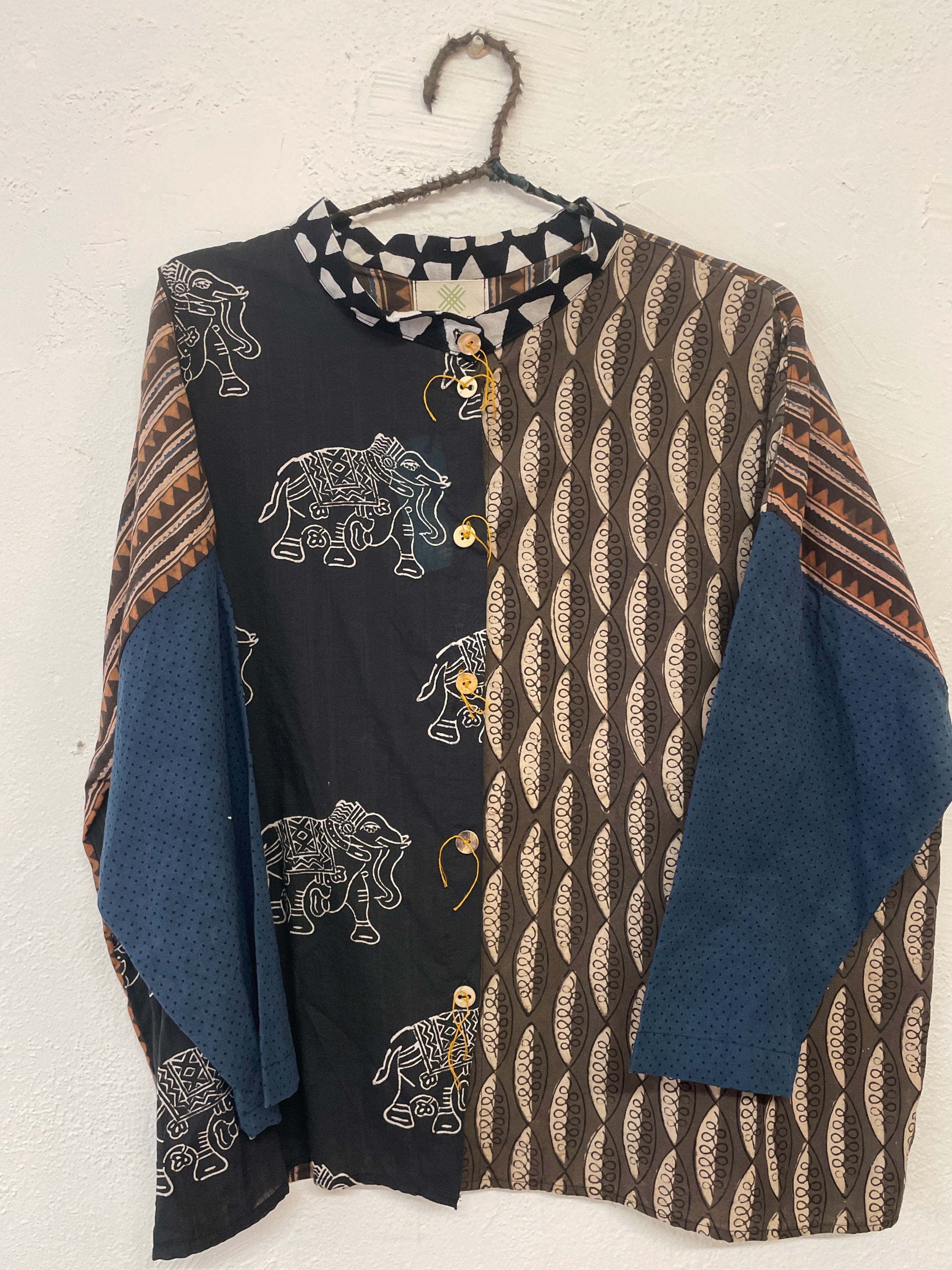 Quarter Crop Shirt, Pieced