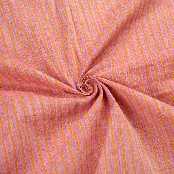 Handwoven Cotton Pink Stripe