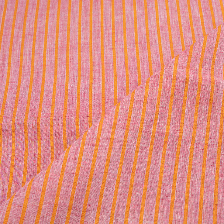 Handwoven Cotton Pink Stripe