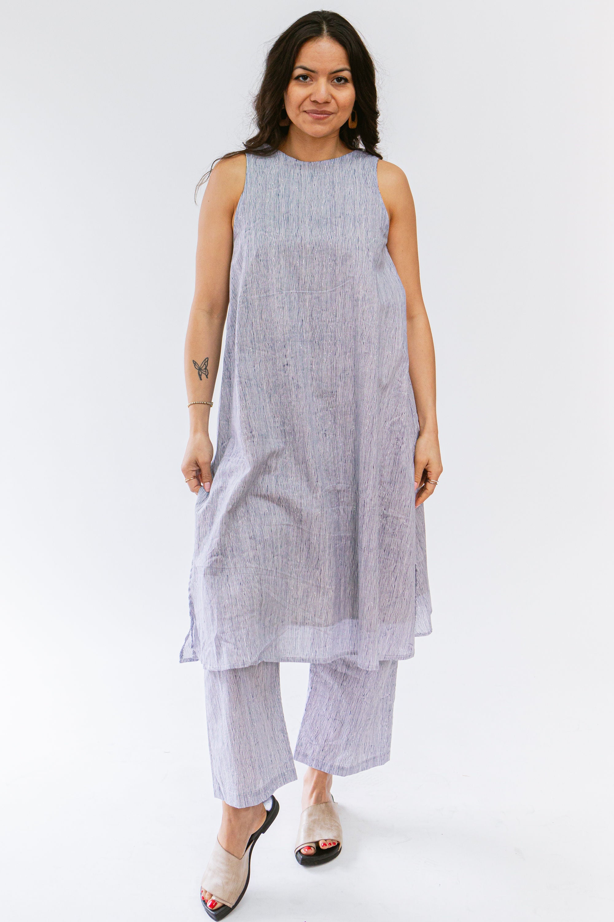 Uno Pant, Blue Stripe