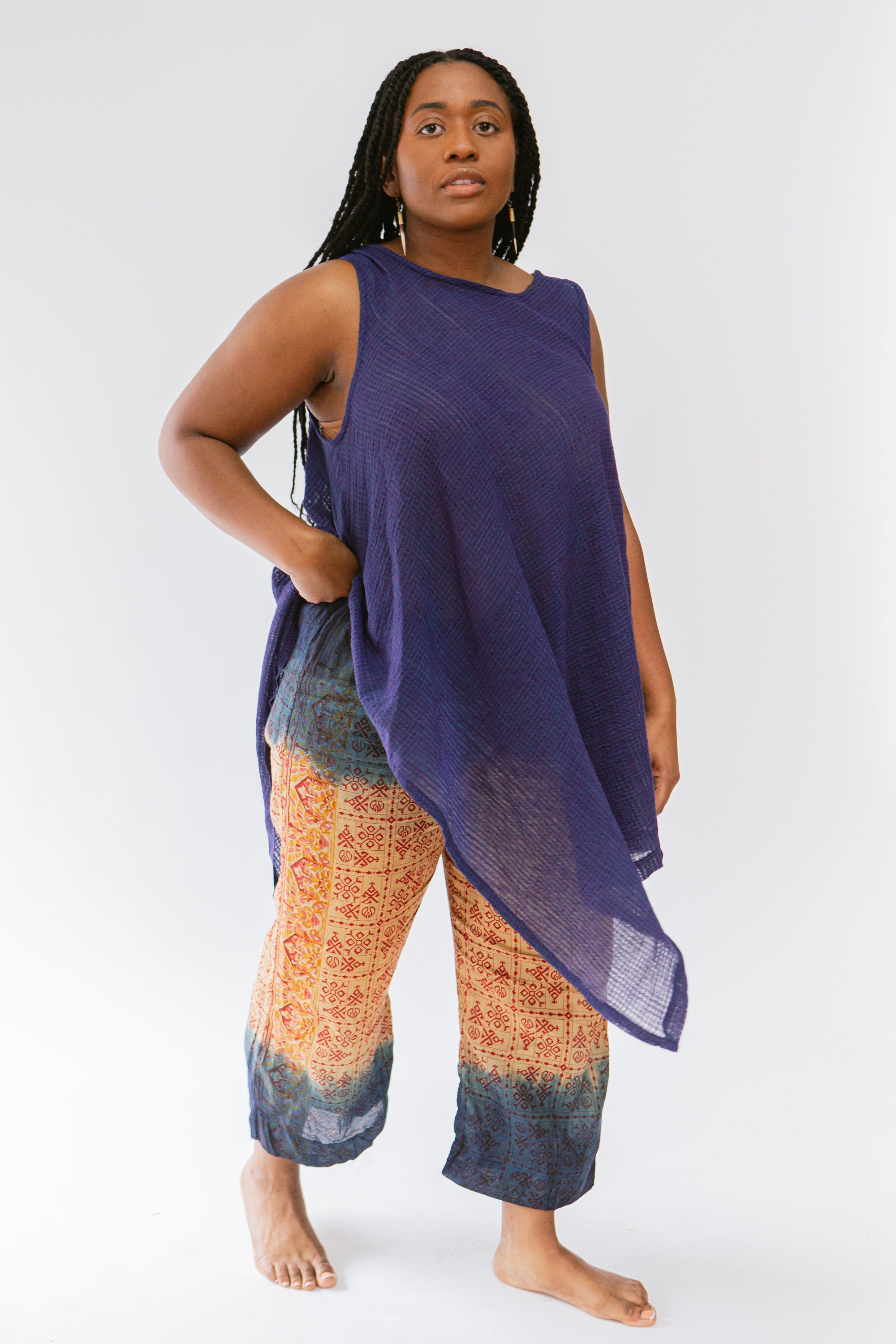 Ringer Tank in Indigo