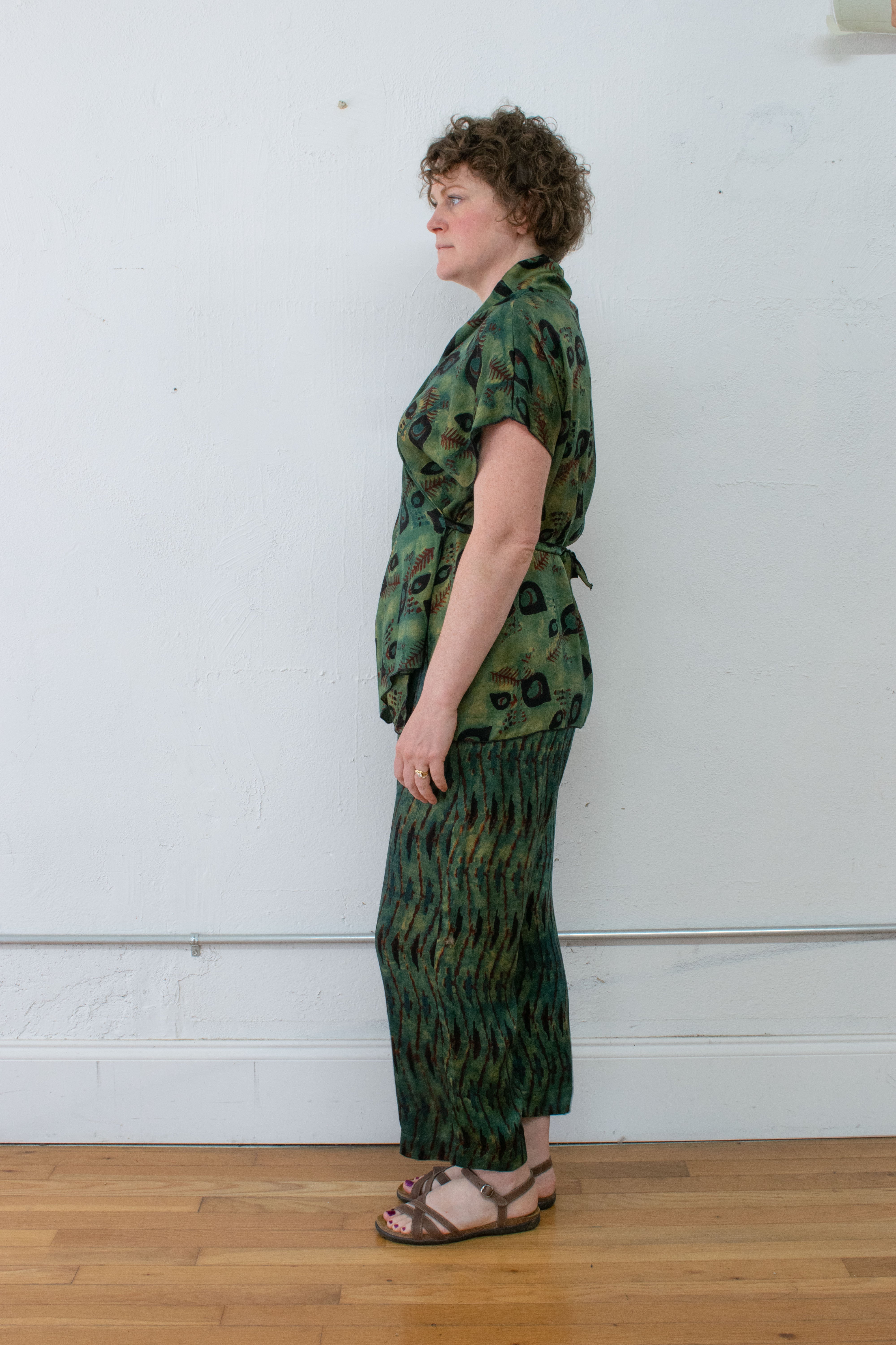 Ajrakh Block-Print Modal & Silk Simply Pant