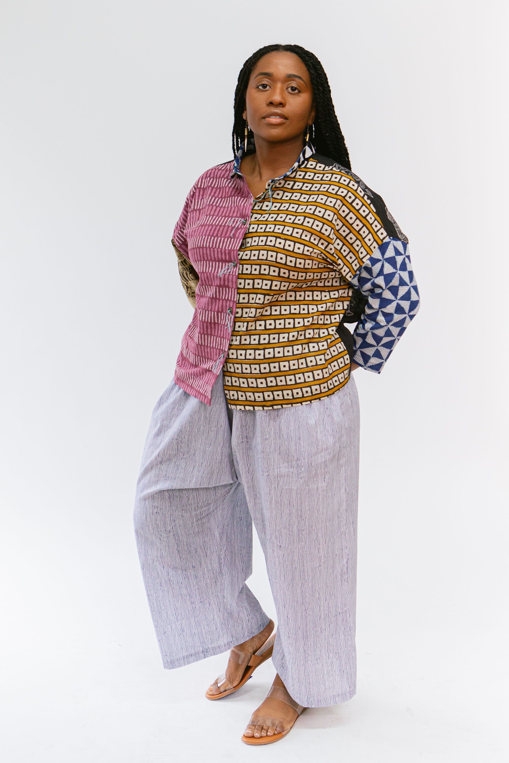 Uno Pant, Blue Stripe