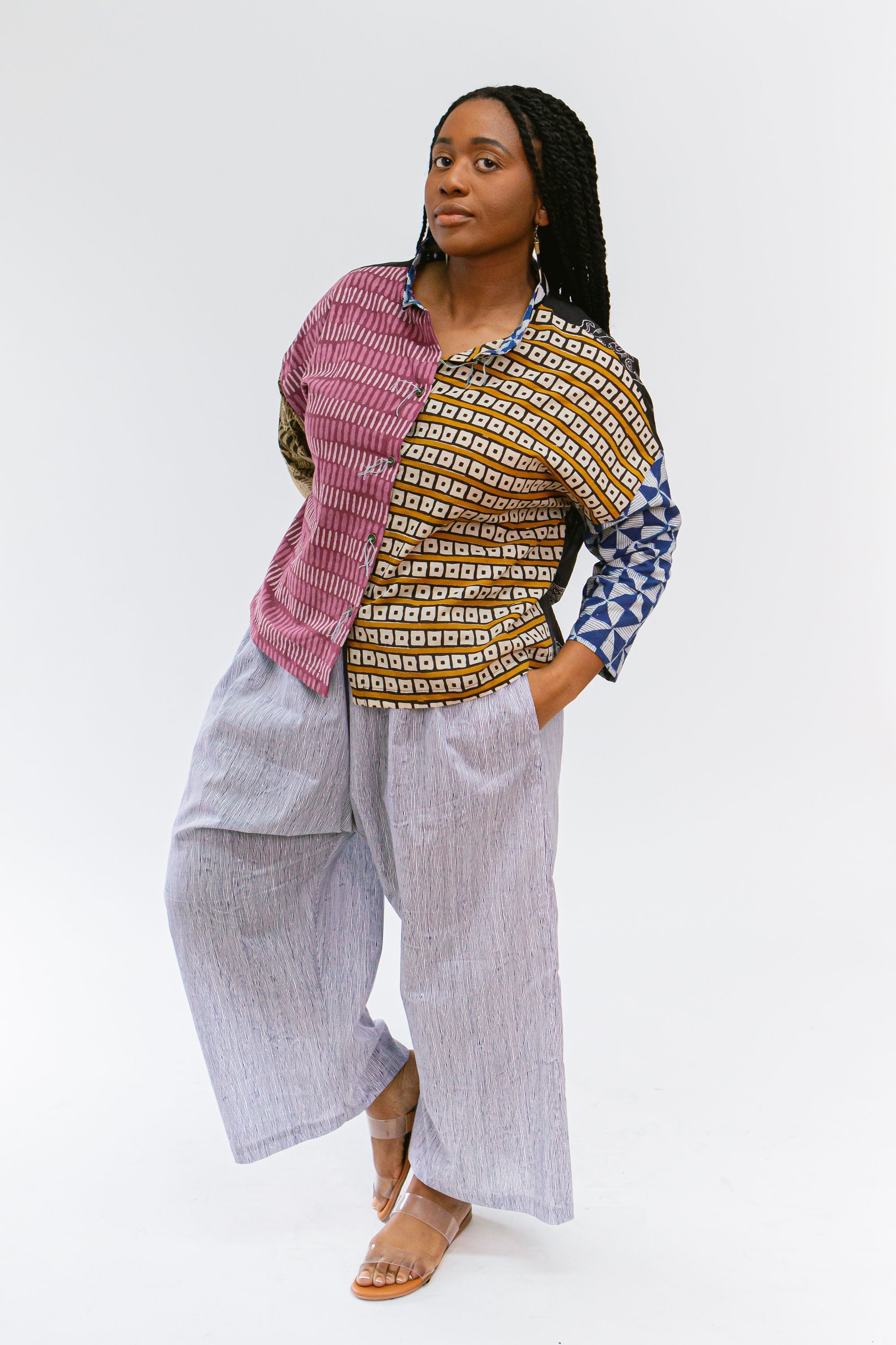 Uno Pant, Blue Stripe