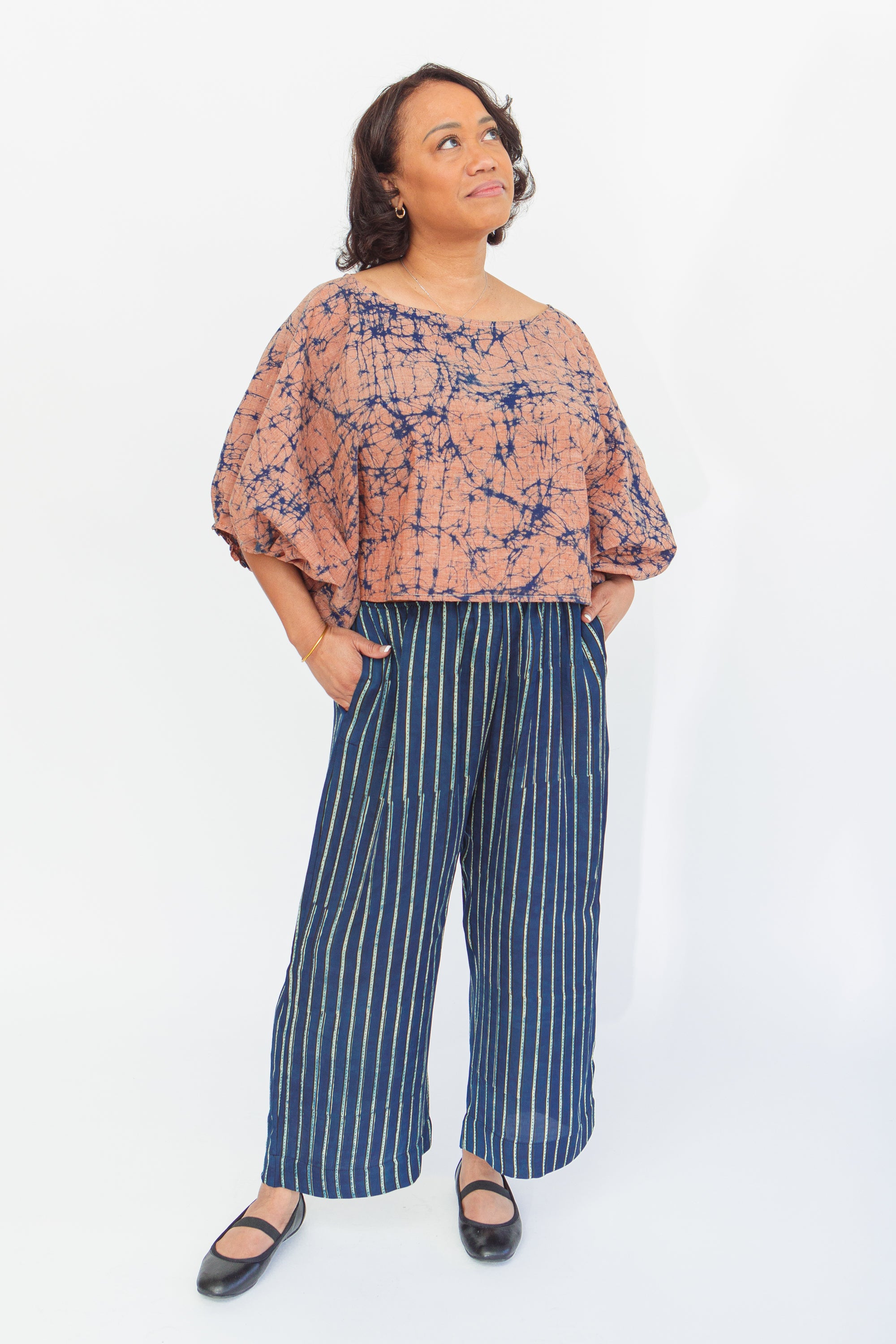 Crinkle Crop in Indigo