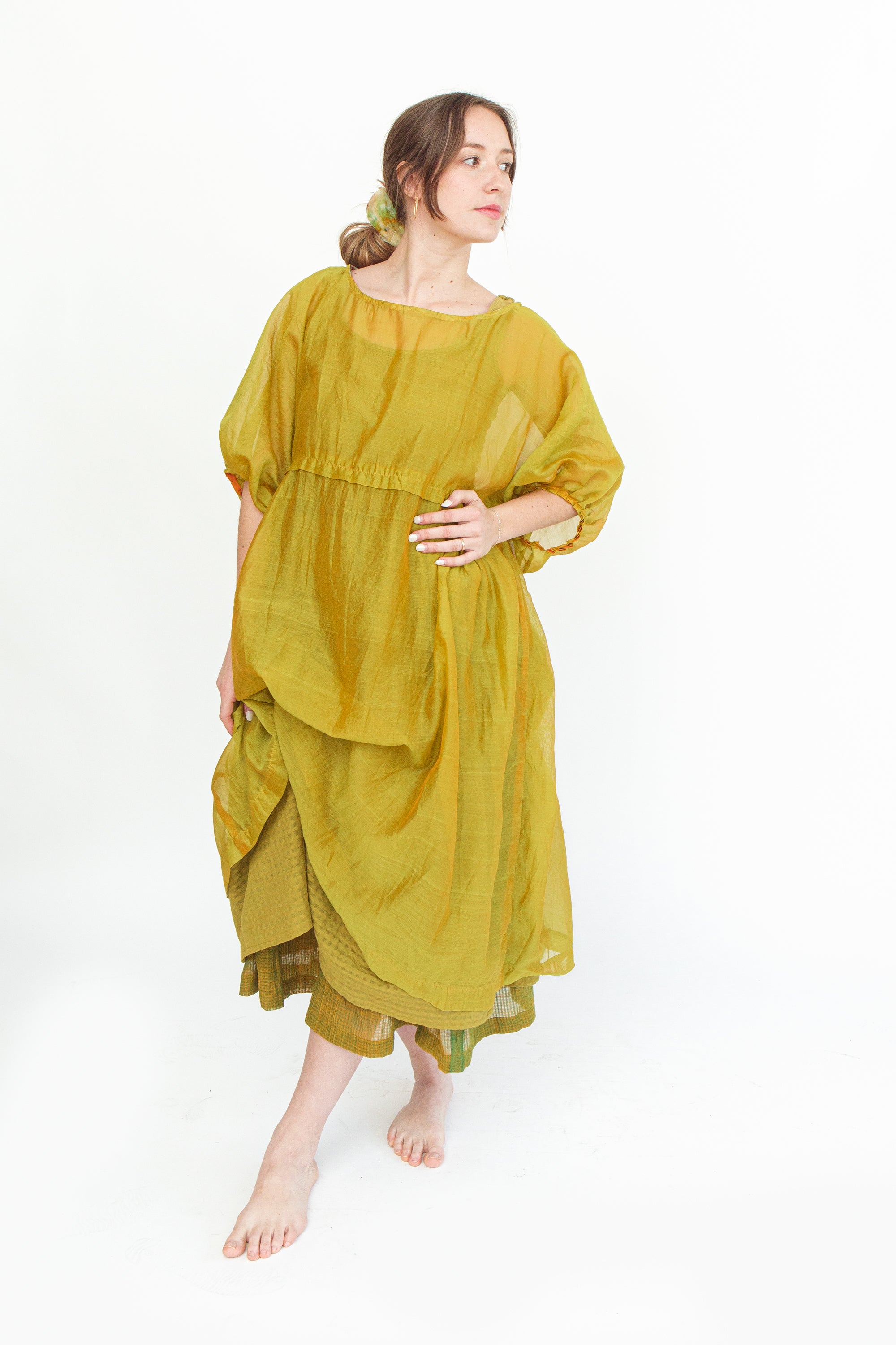 Crinkle Crop Dress (Multiple Colors)