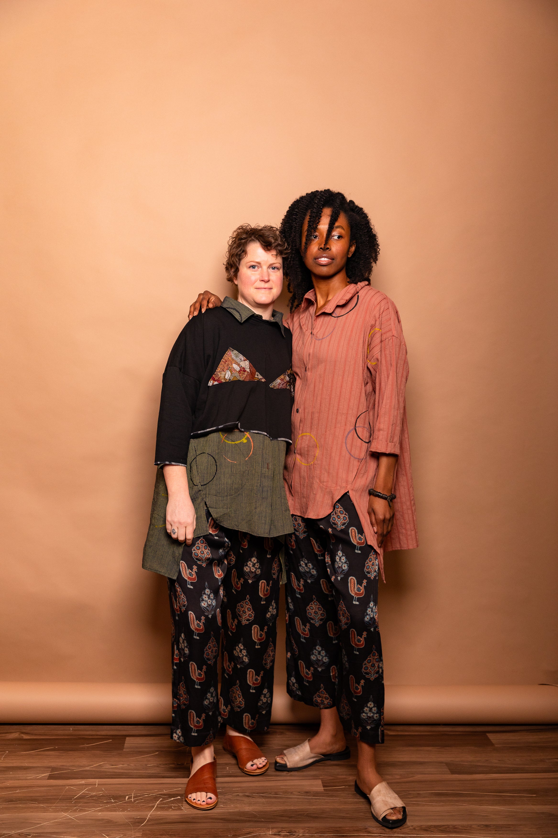 Hand-Painted Tilt Button-Up