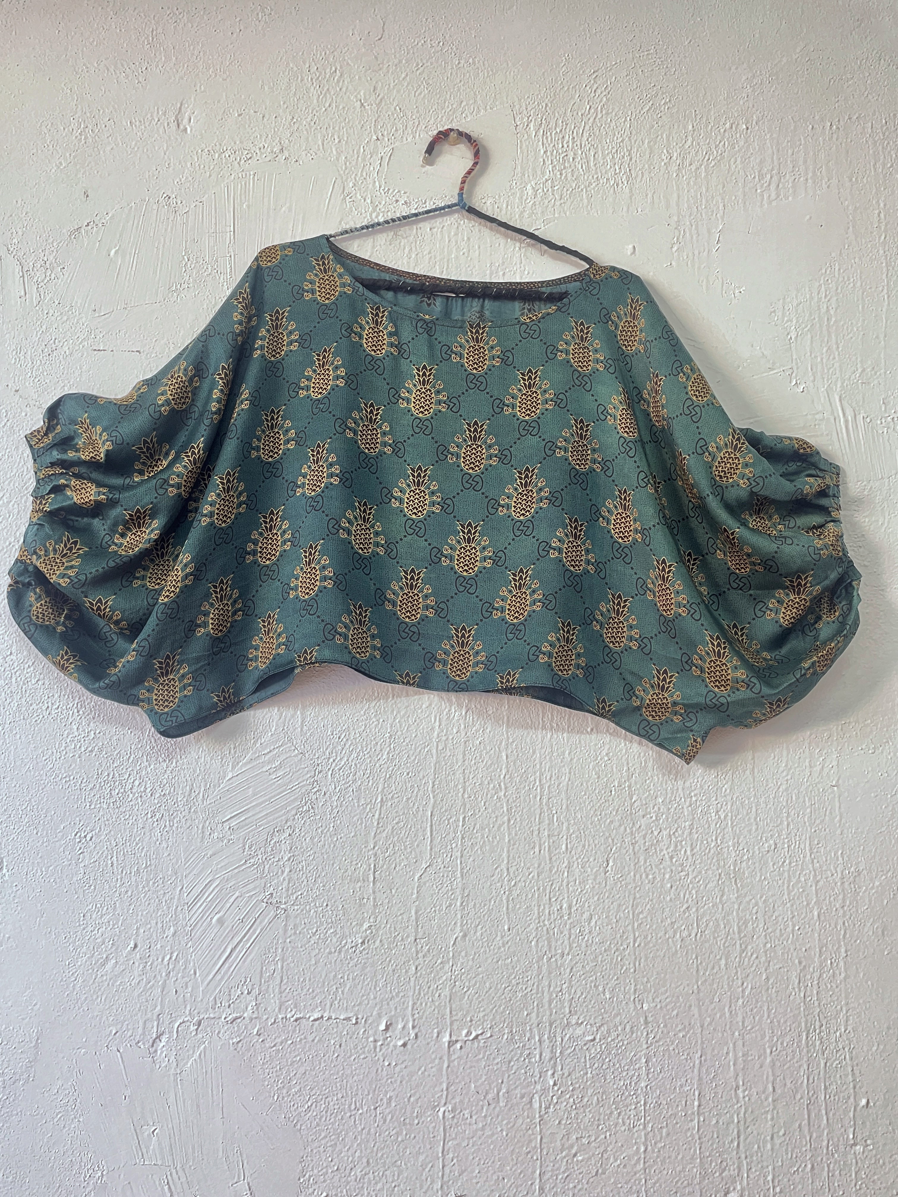 Crinkle Crop in Modal Silk