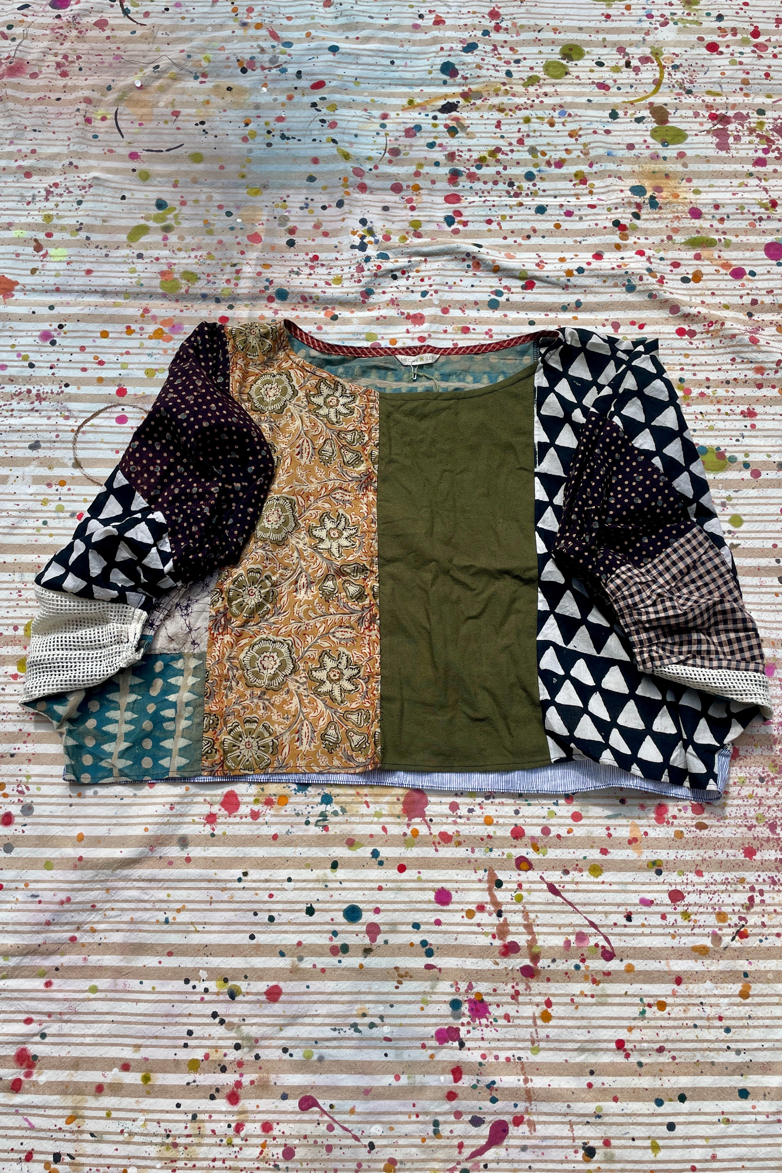 Hand-Pieced Zero-Waste Crinkle Crop