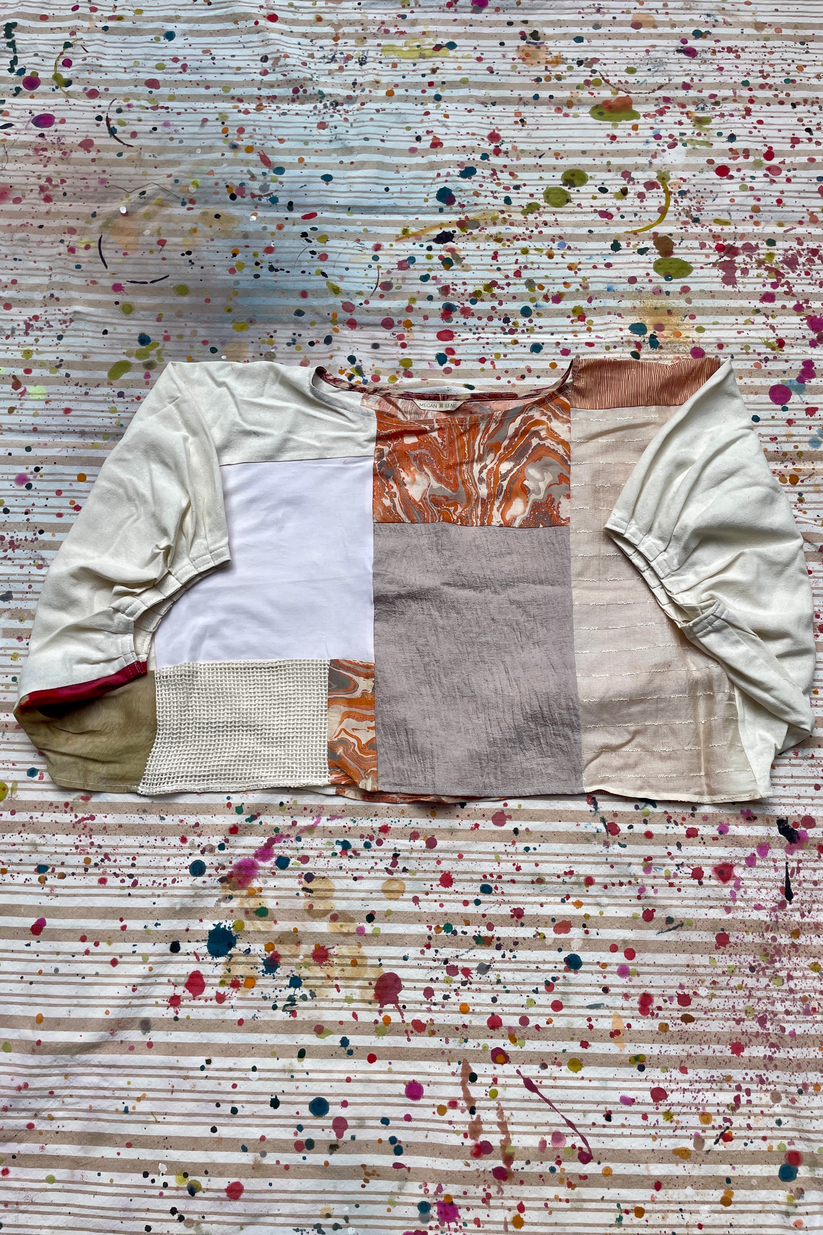 Hand-Pieced Zero-Waste Crinkle Crop