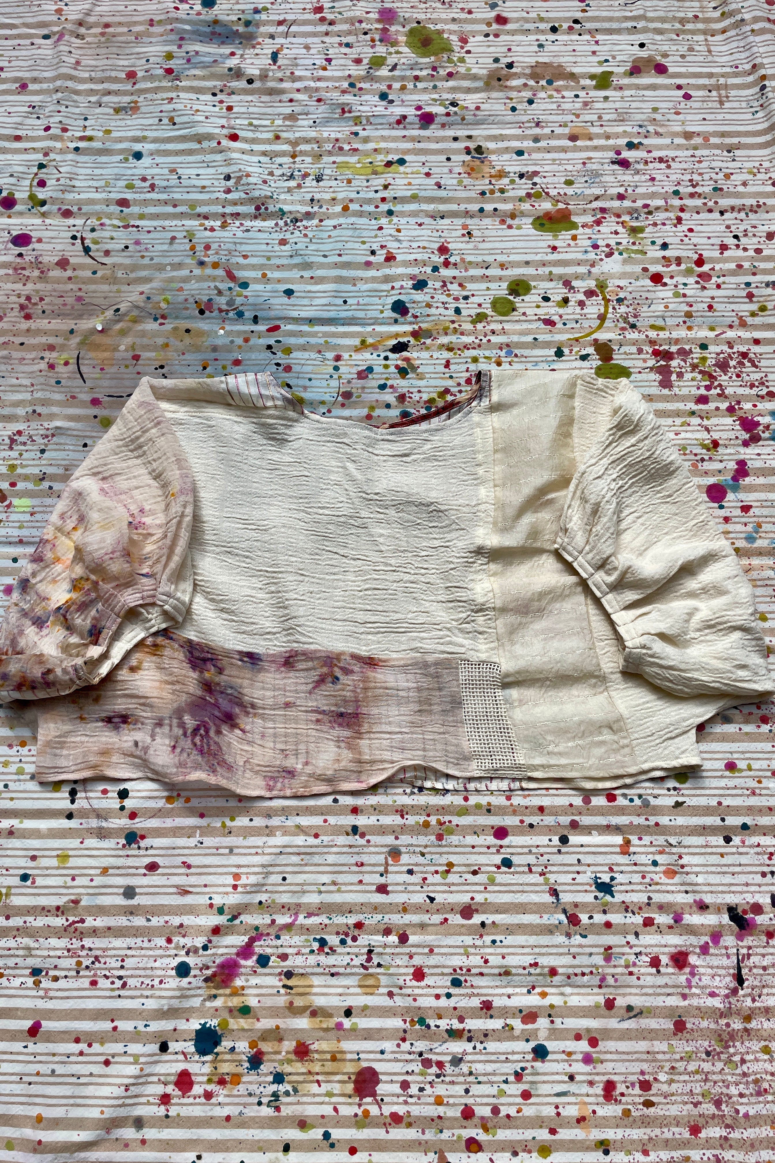 Hand-Pieced Zero-Waste Crinkle Crop