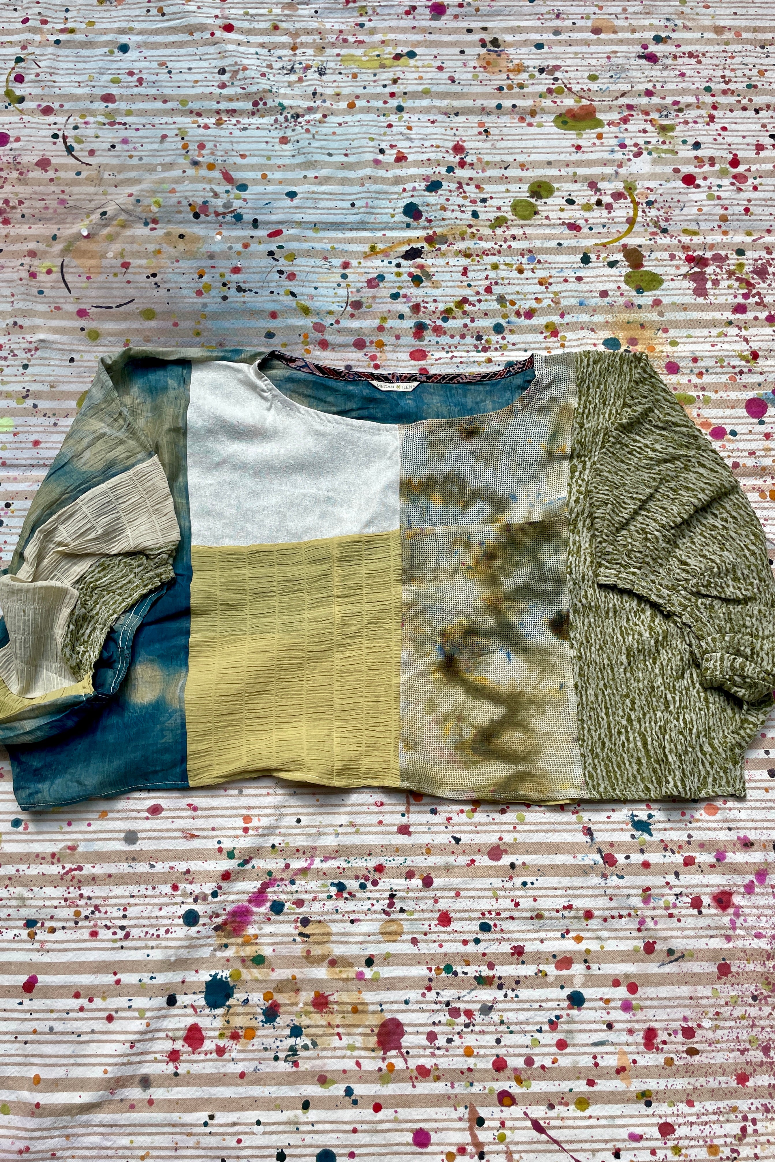 Hand-Pieced Zero-Waste Crinkle Crop