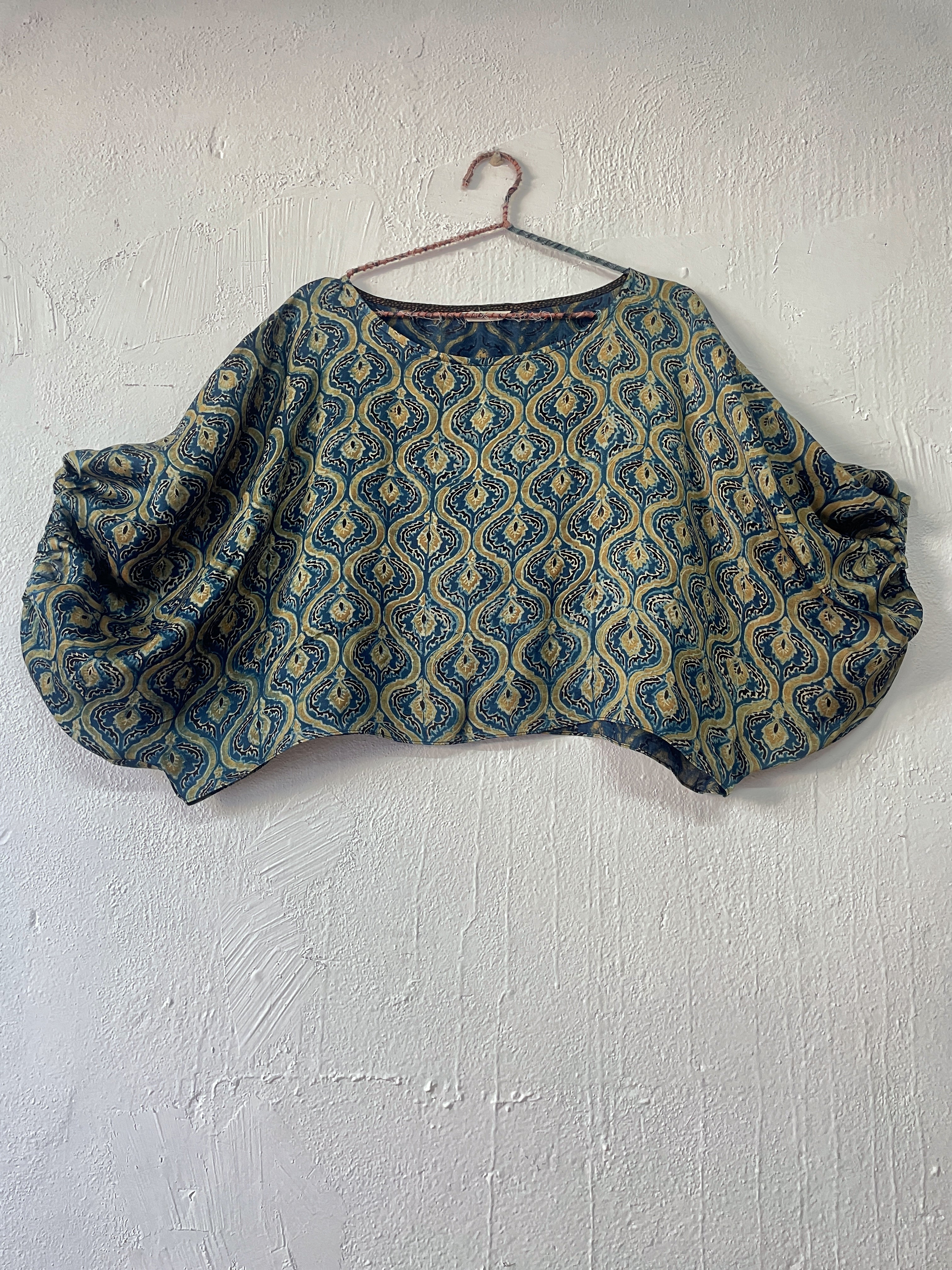 Crinkle Crop in Modal Silk