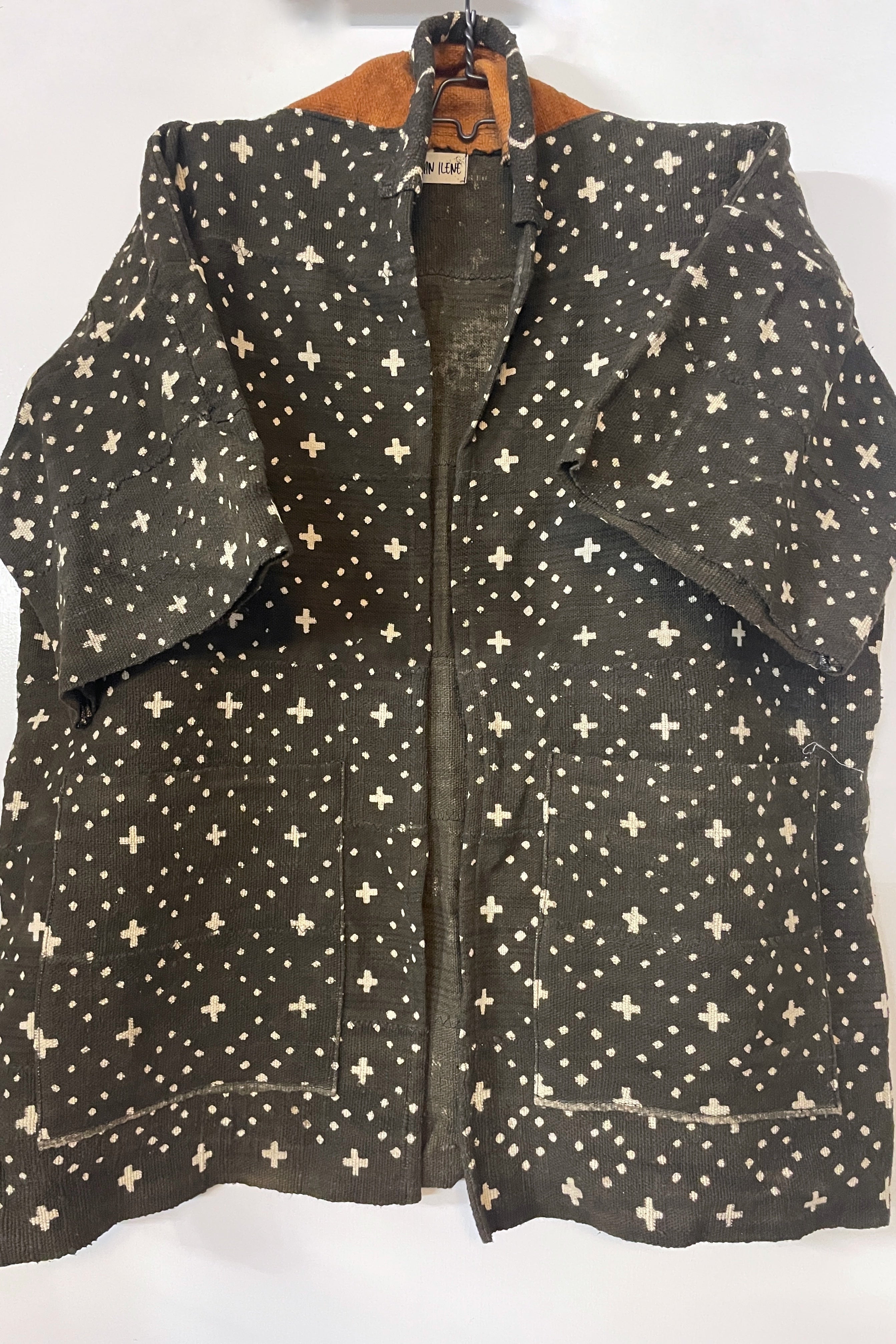 Bogolan Mud-Cloth Handwoven Organic Cotton Black Harbor Jacket