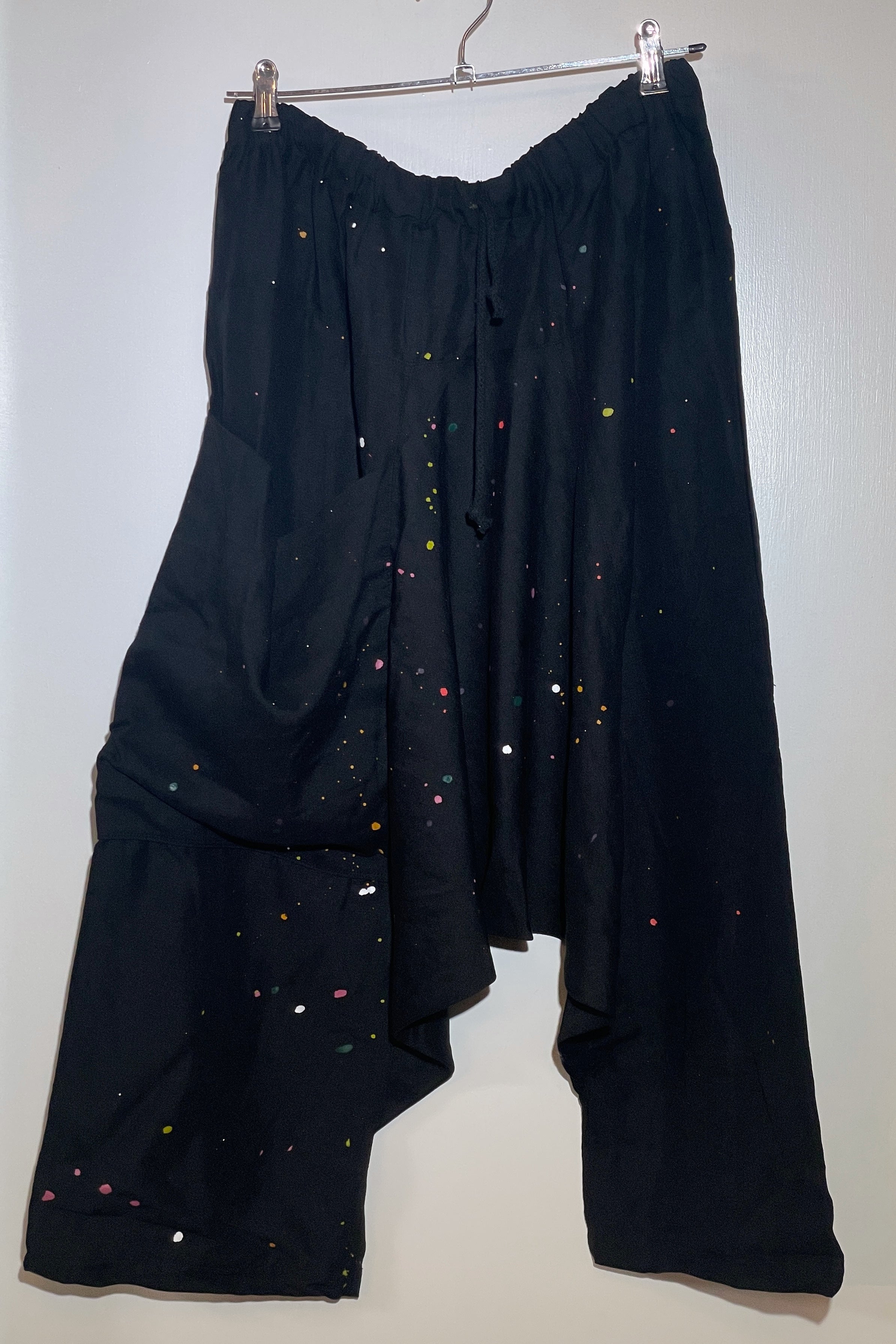 Puzzle Pant, Black Silk/Linen, Custom