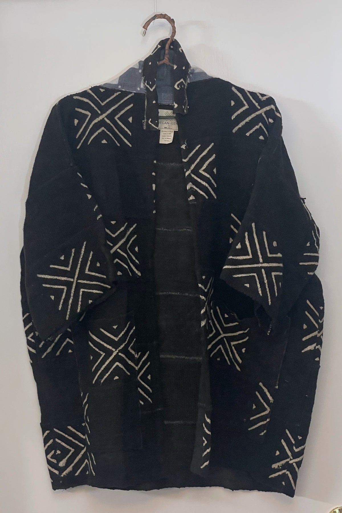 Bogolan Mud-Cloth Handwoven Organic Cotton Black Harbor Jacket