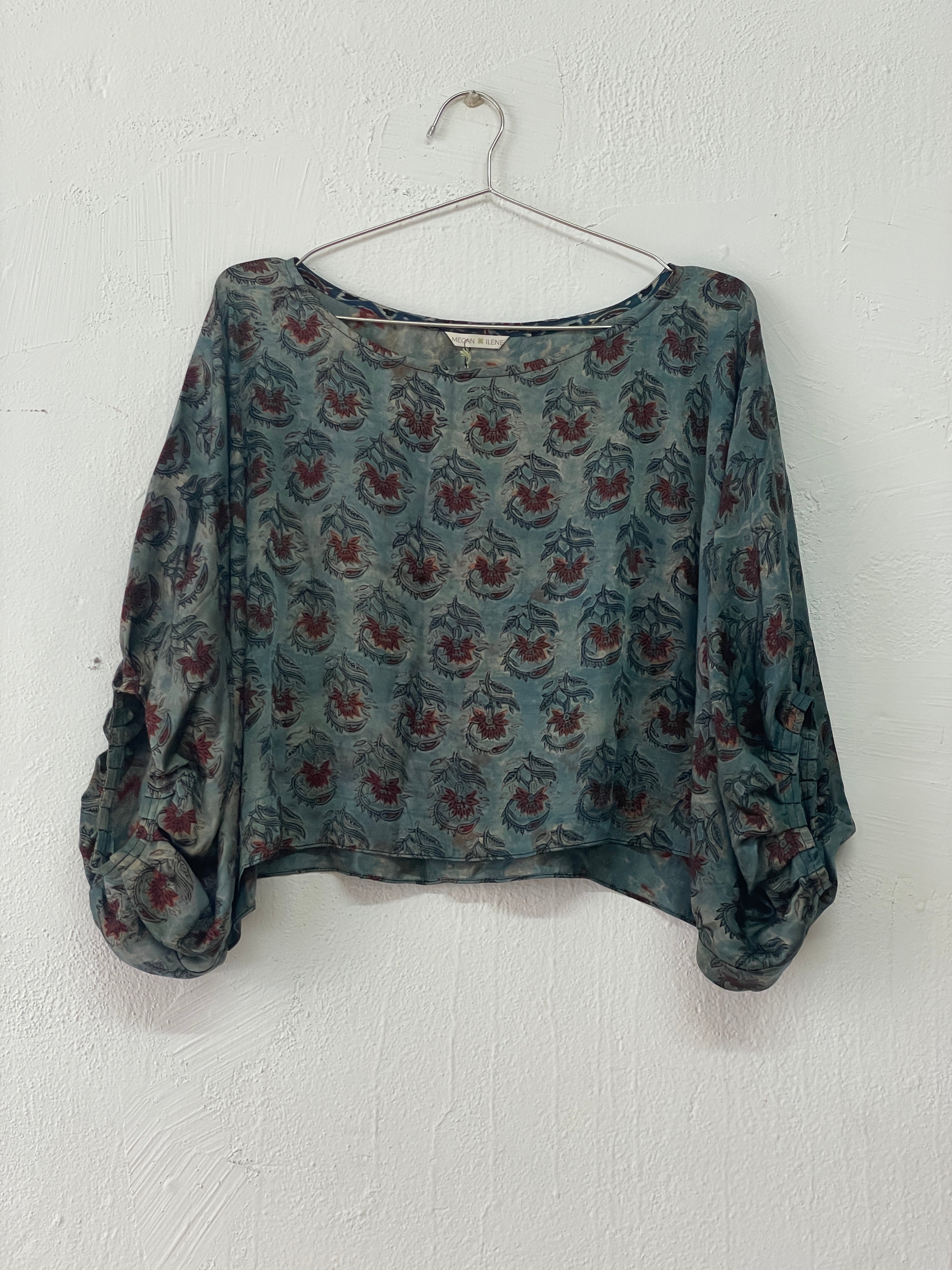 Crinkle Crop in Block Print