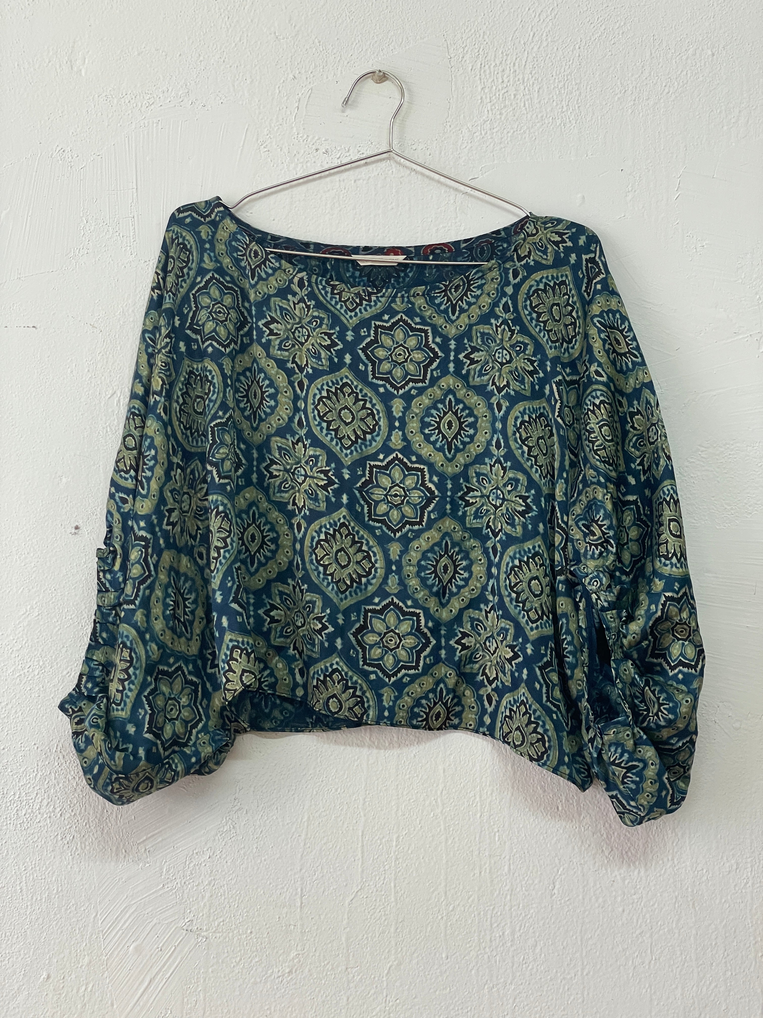 Crinkle Crop in Block Print