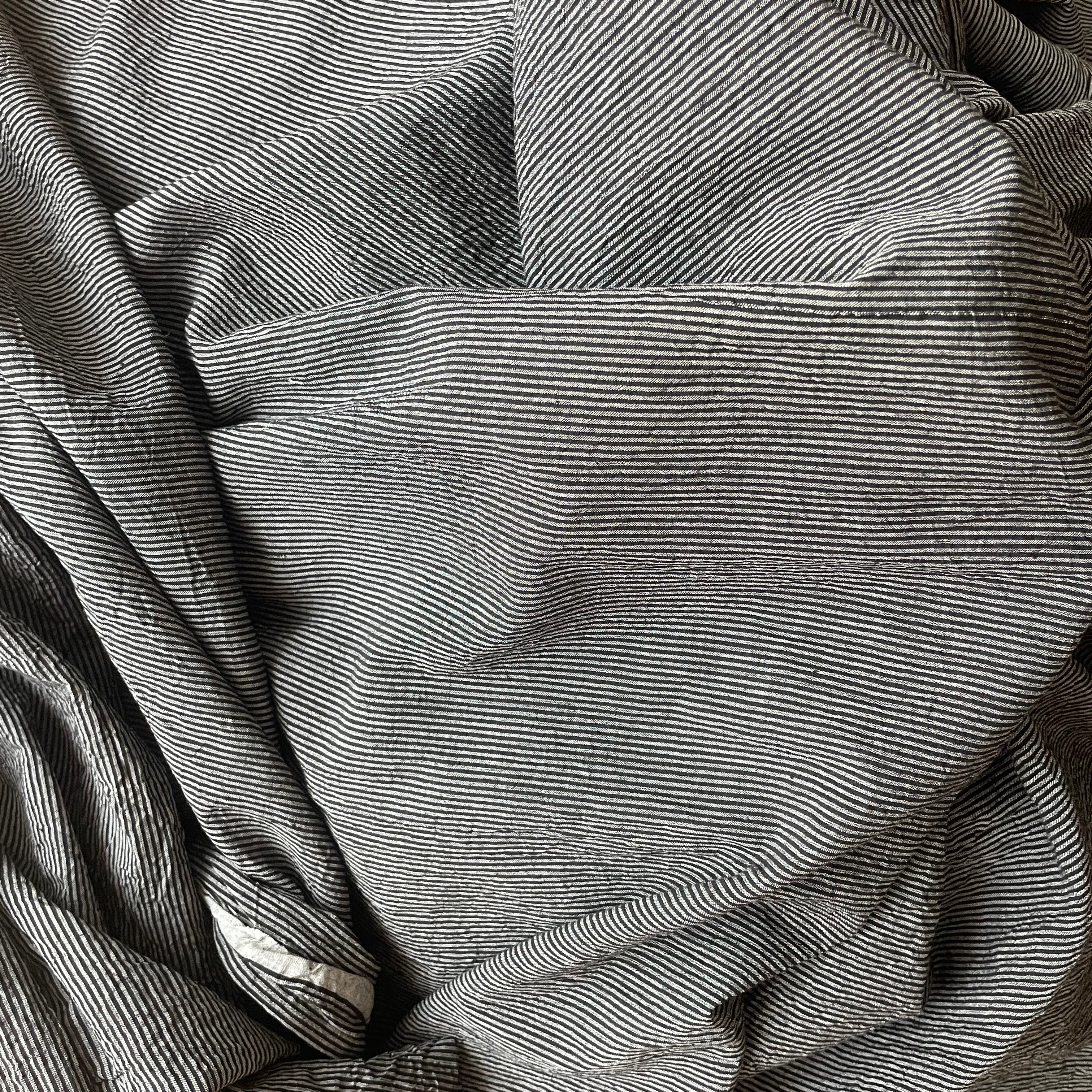 Handwoven Cotton Black Stripe
