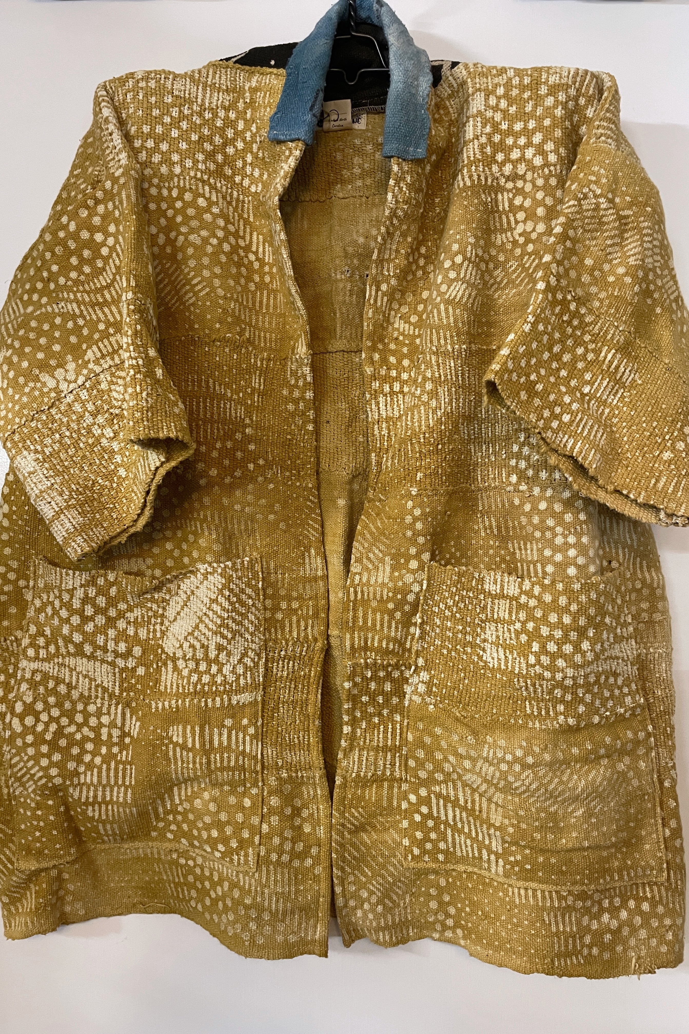 Bogolan Mud-Cloth Handwoven Organic Cotton Gold Harbor Jacket