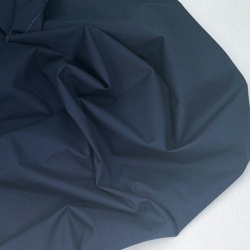 Navy Cotton Poplin