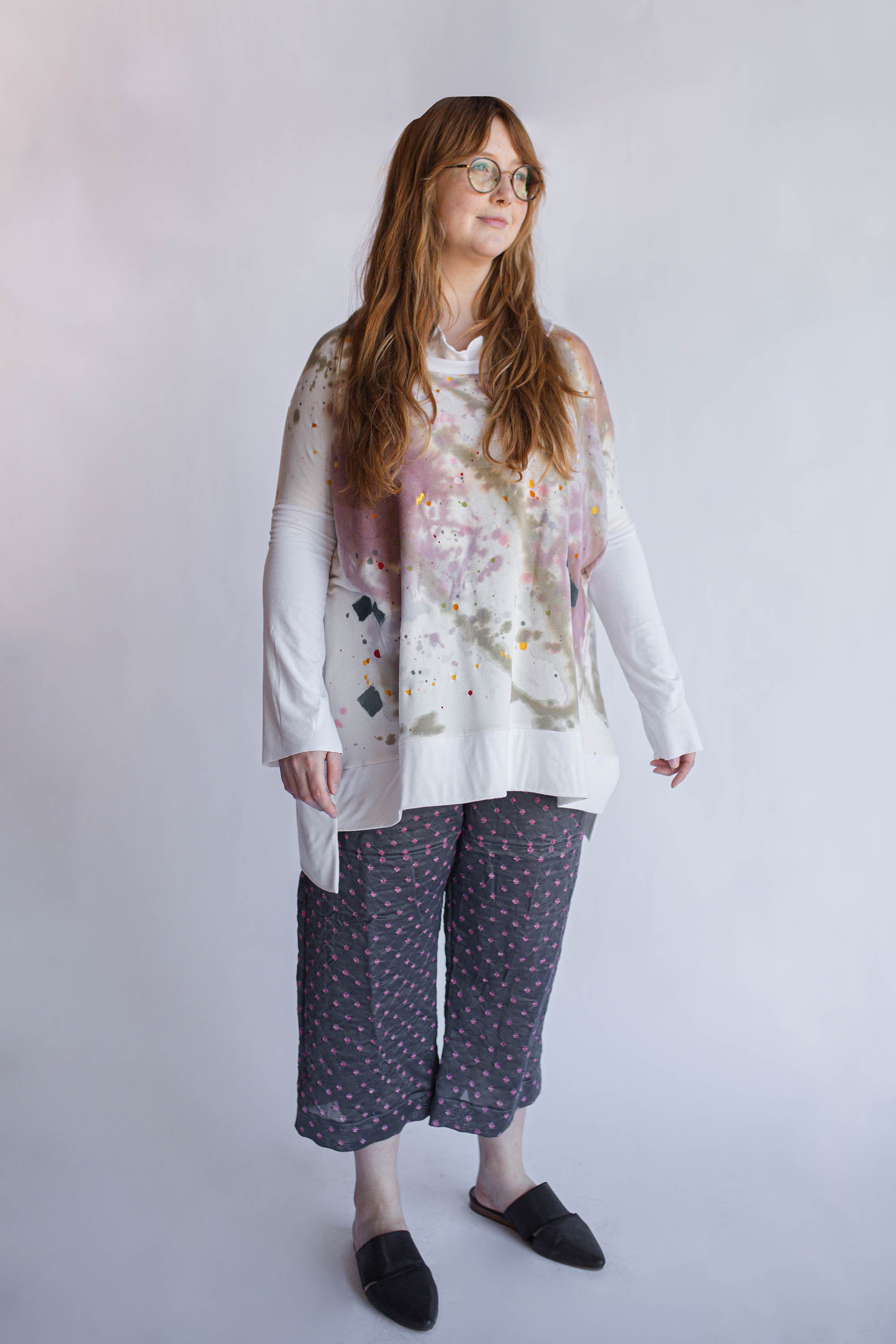 Simply Pant, Olive Dot, Size XL